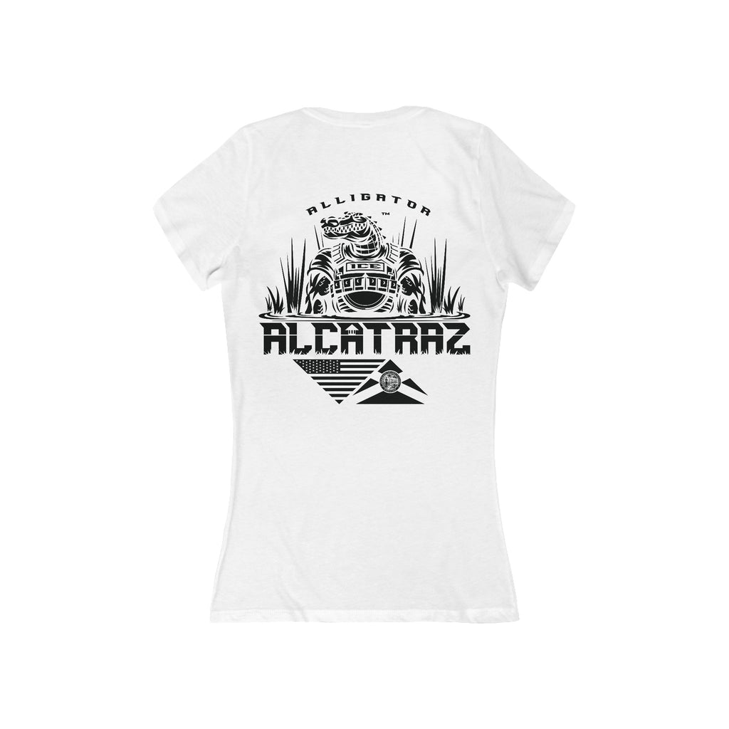 Alligator Alcatraz - Women's Deep V-Neck Tee