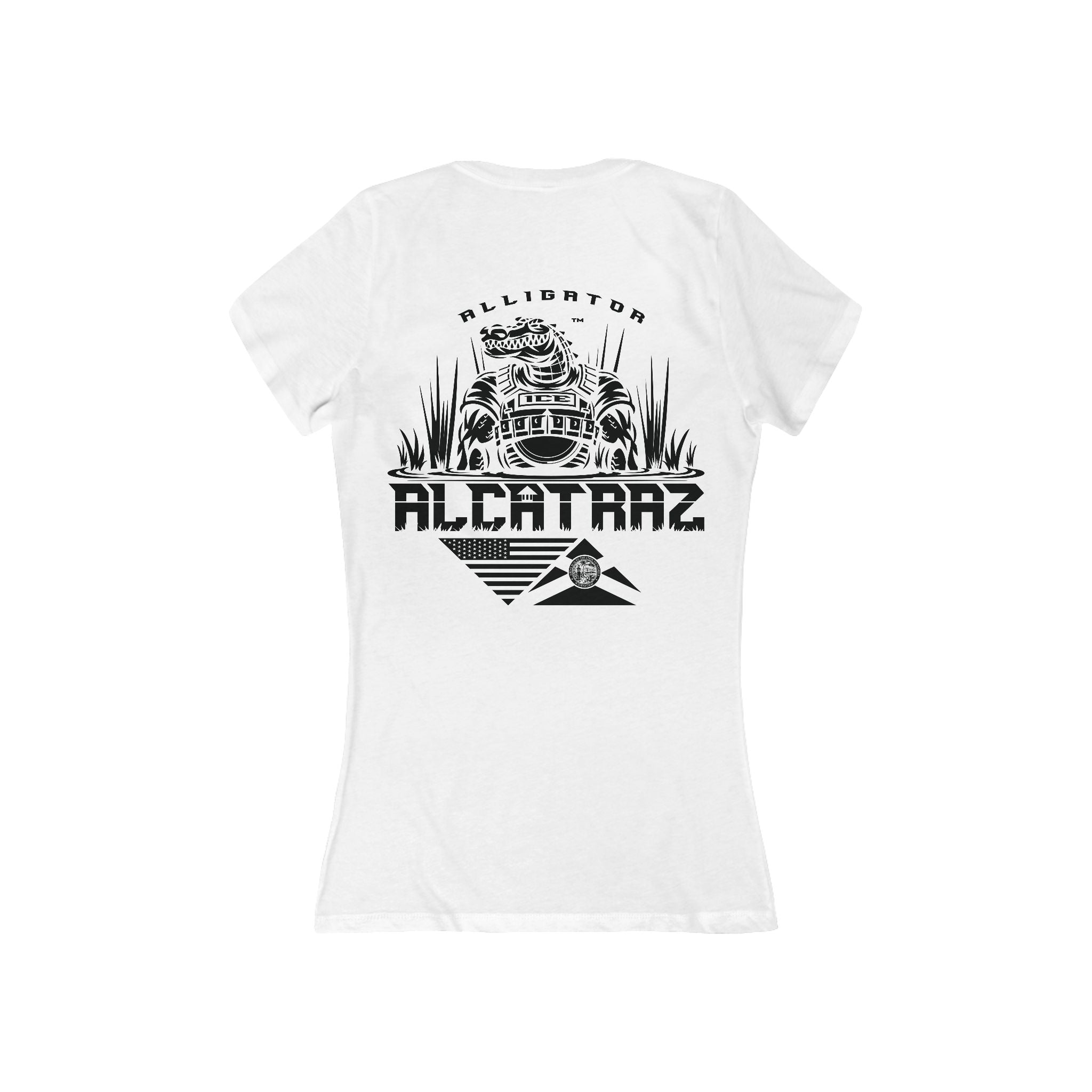 Alligator Alcatraz - Women's Deep V-Neck Tee