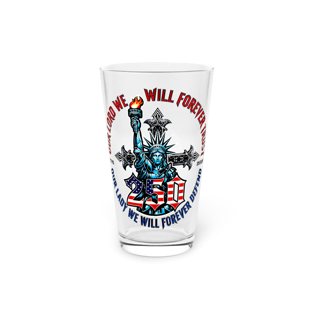 250 Liberty Cross - Pint Glass, 16oz.