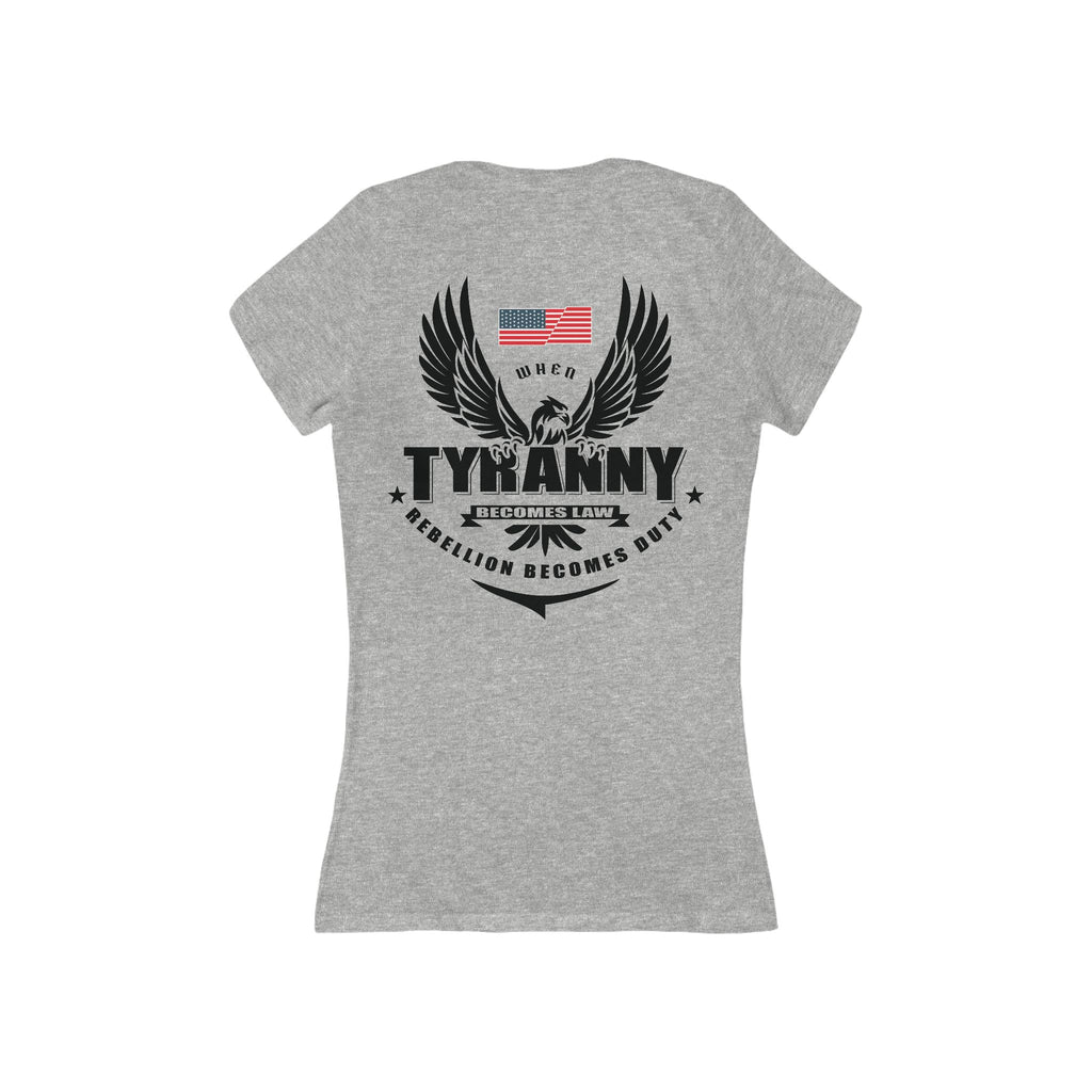 Rebellion Becomes Duty - Women's Deep V-Neck Tee