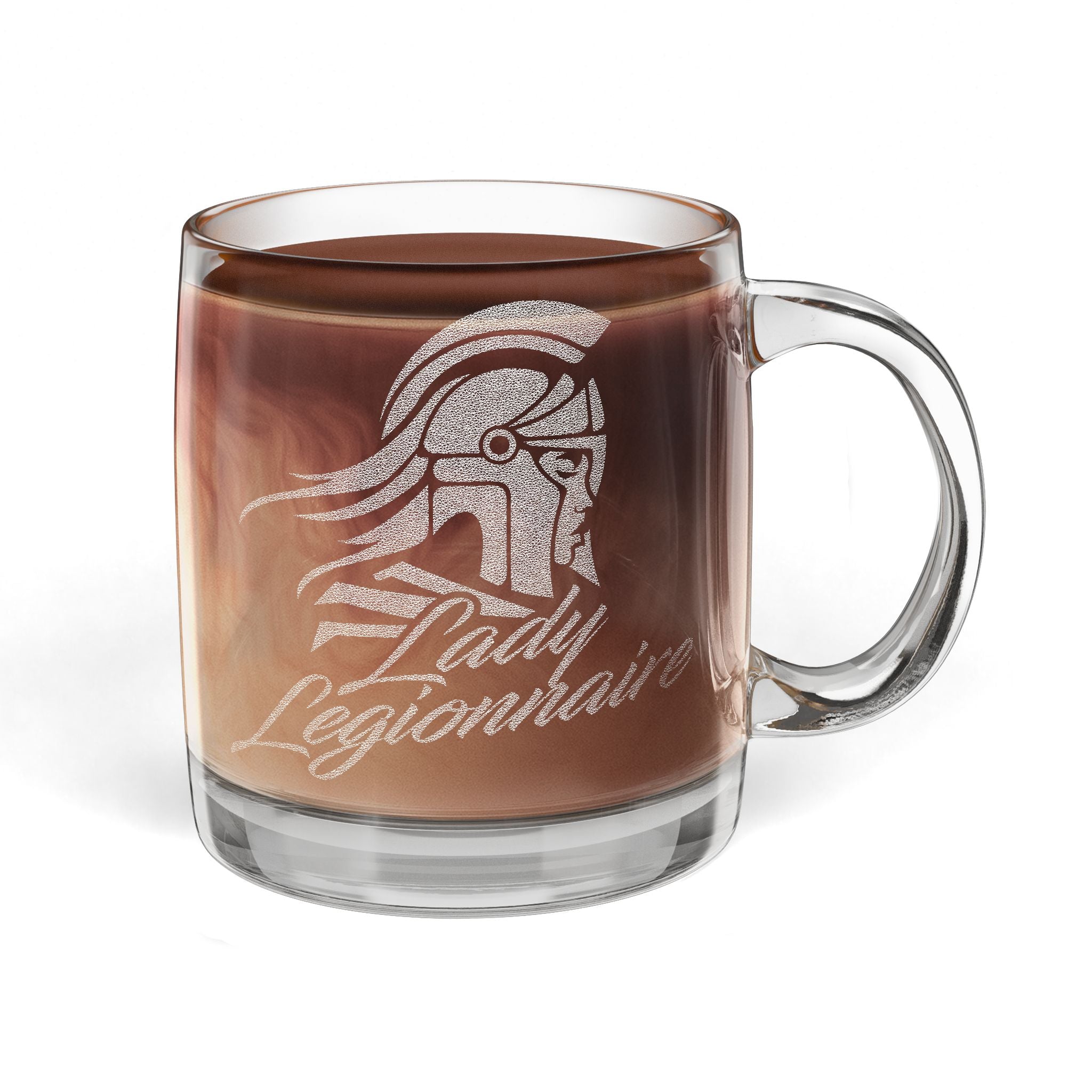 Lady Legionnaire - Glass Coffee Mug