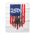 250 Vertical Flag - Sherpa Fleece Blanket