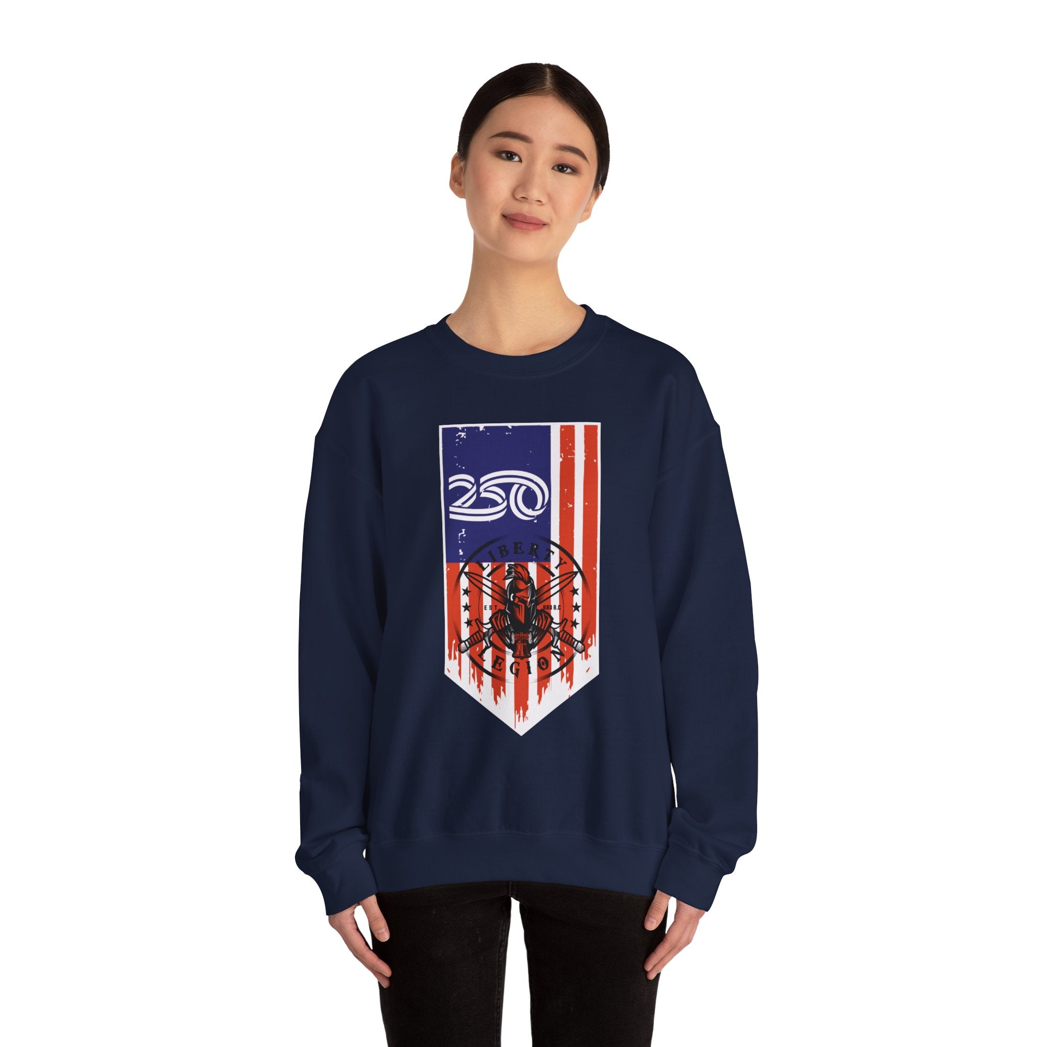 250 Vertical Flag - Crewneck Sweatshirt