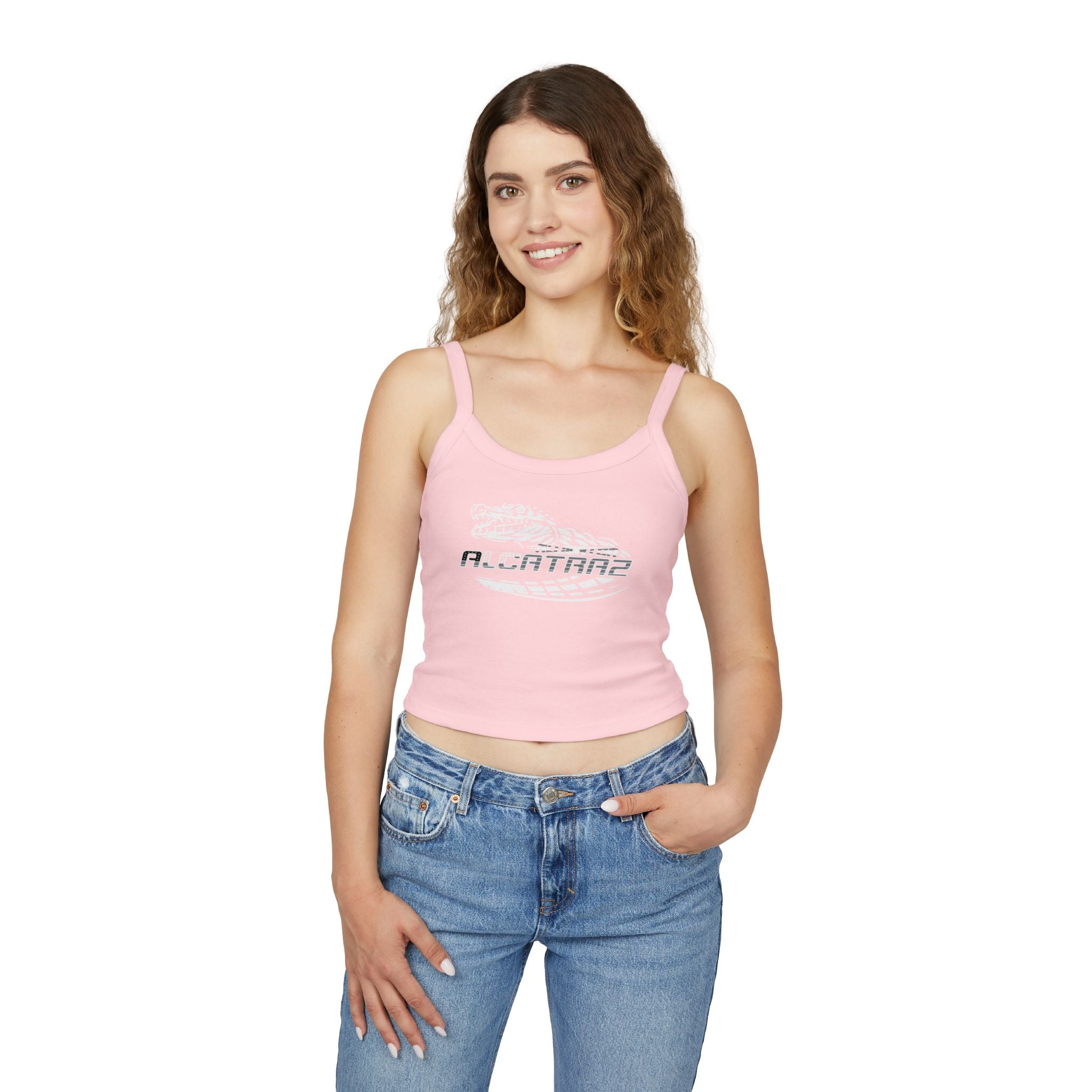 Alligator Alcatraz - Women's Spaghetti Strap Crop Tank