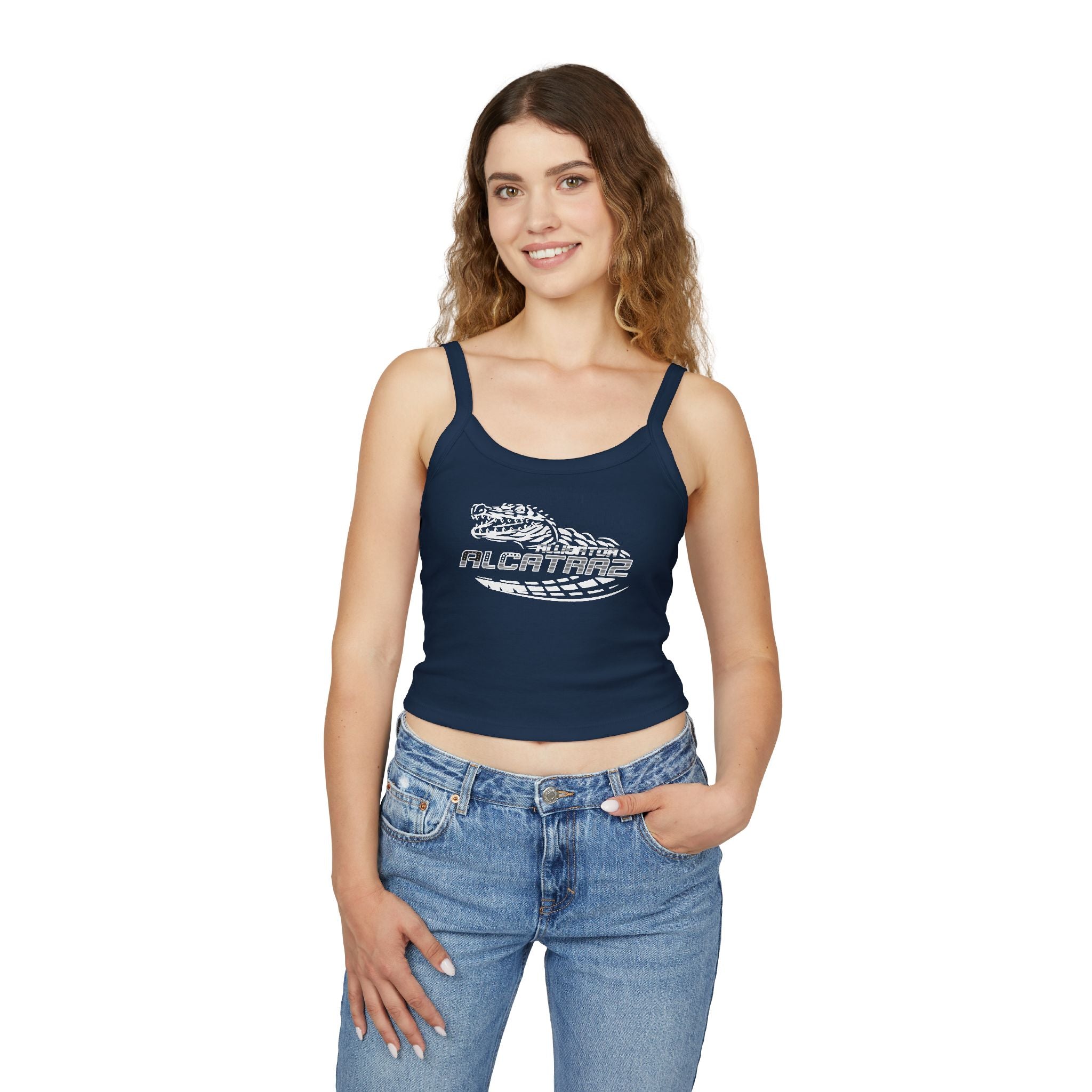 Alligator Alcatraz - Women's Spaghetti Strap Crop Tank