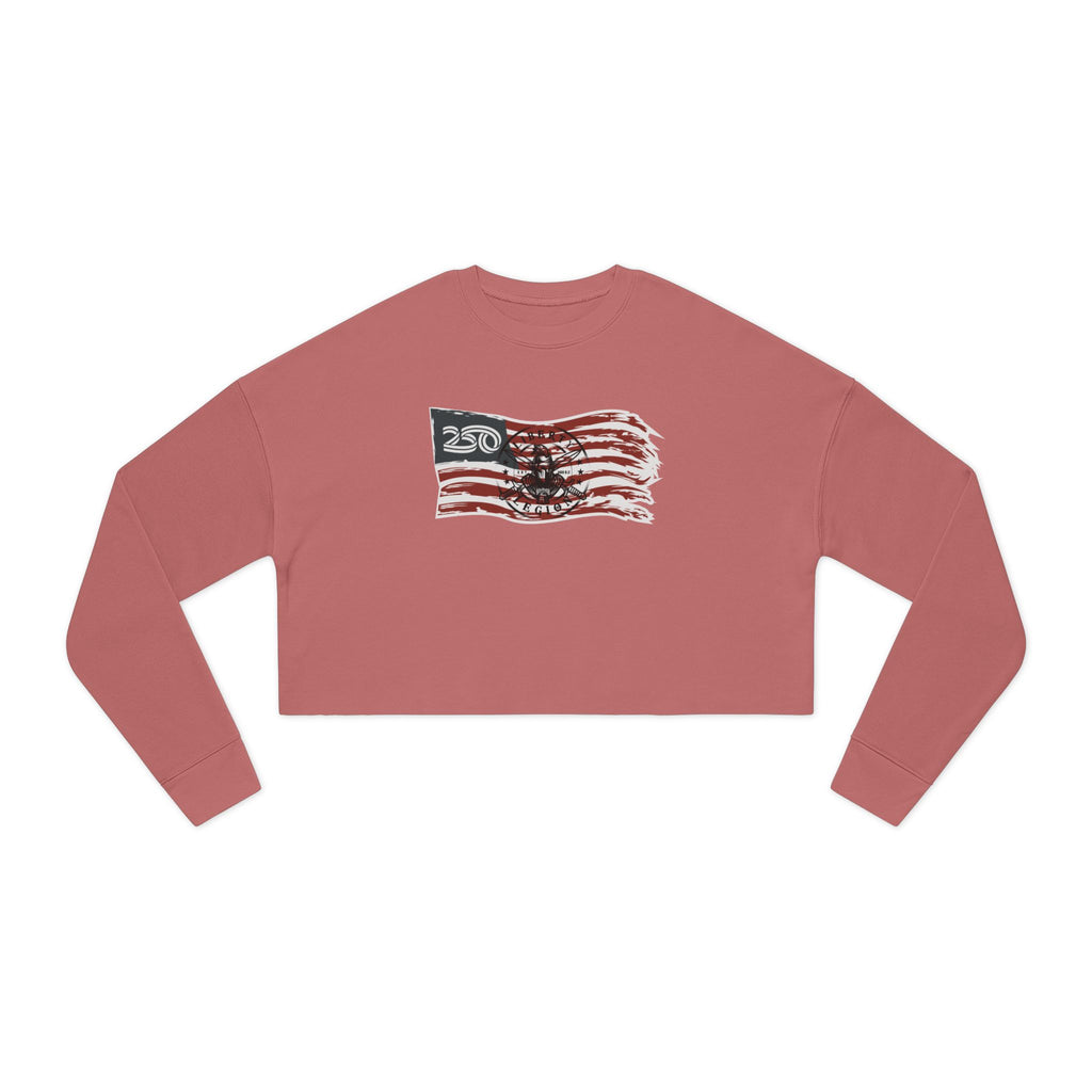 250 Flag - Women's Crop Sweatshirt