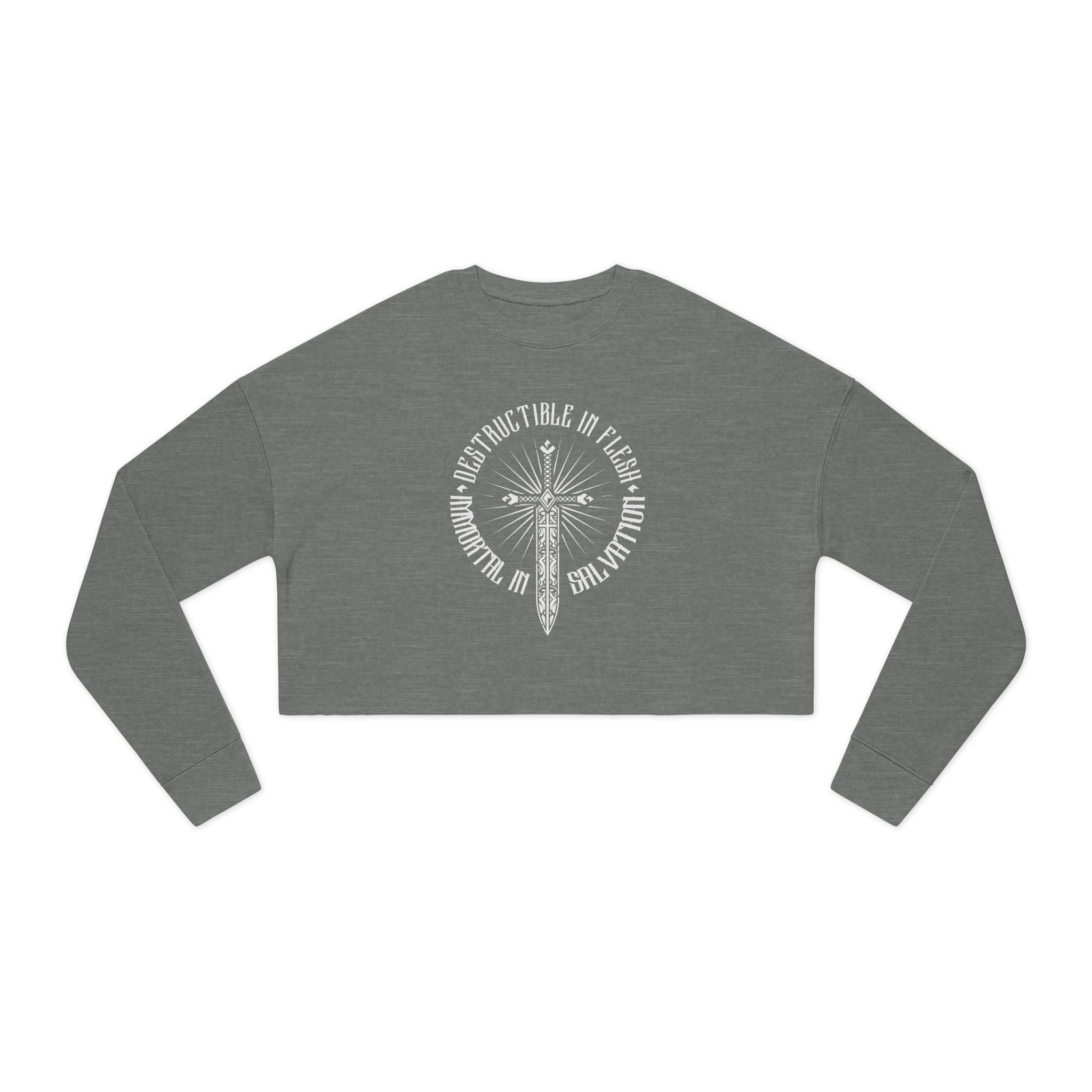 Immortal in Salvation - Women's Crop Sweatshirt