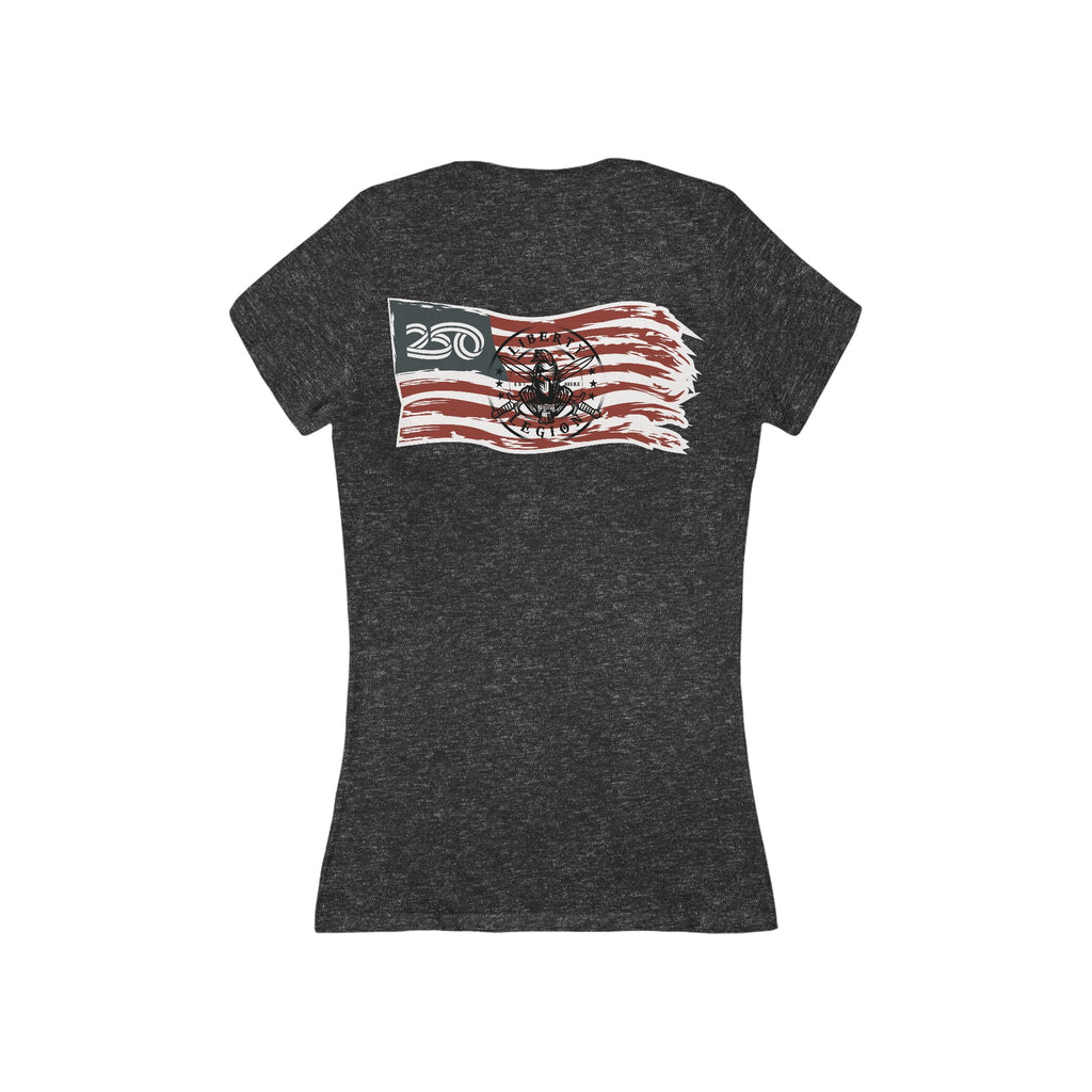 250 Flag - Women's Deep V-Neck Tee
