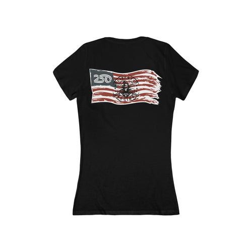 250 Flag - Women's Deep V-Neck Tee