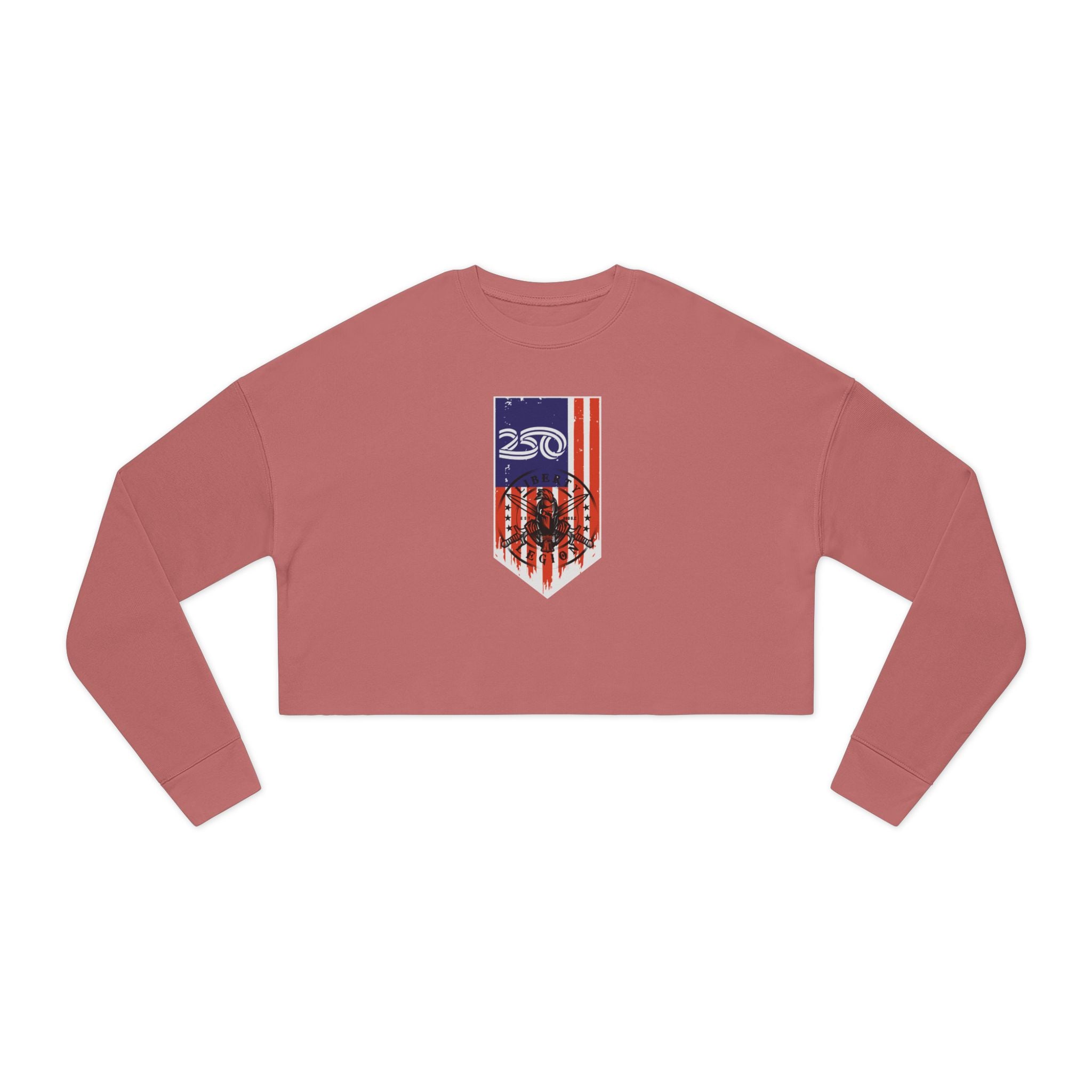 250 Inverted Flag - Women's Crop Sweatshirt