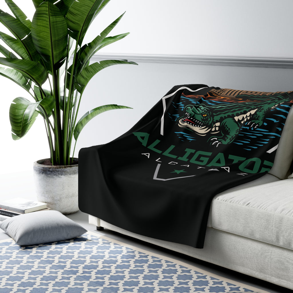 Alligator Alcatraz - Sherpa Fleece Blanket