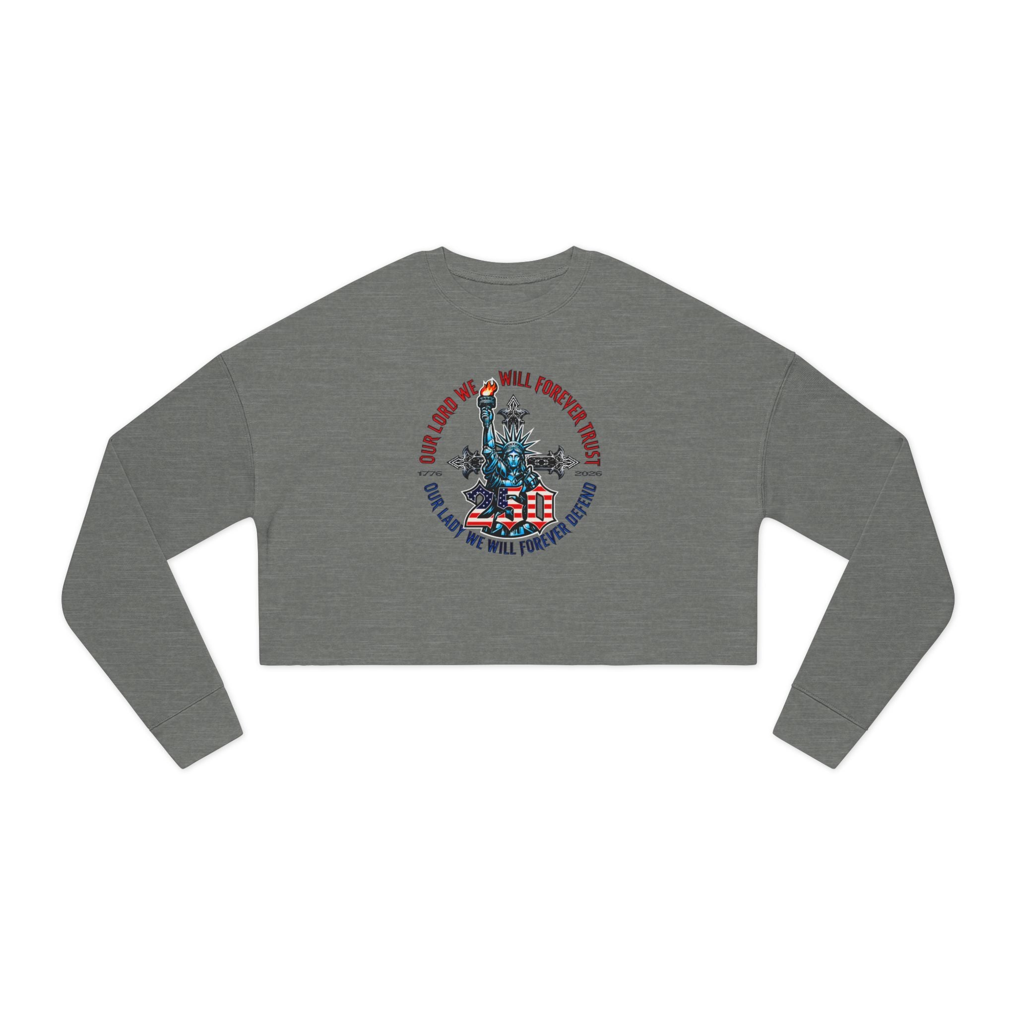 250 Liberty Cross - Women's Crop Sweatshirt