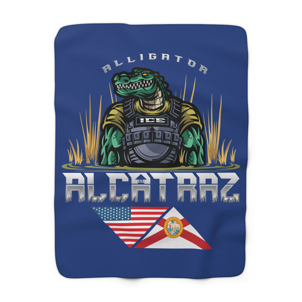 Alligator Alcatraz - Sherpa Fleece Blanket