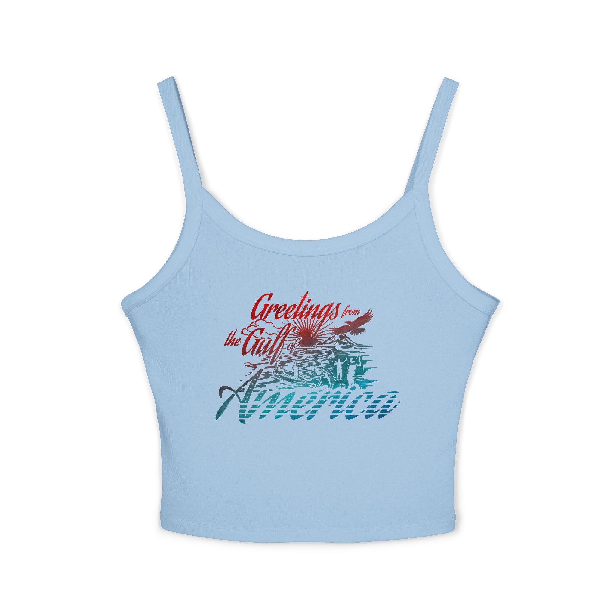 Gulf of America - Women's Spaghetti Strap Crop Tank