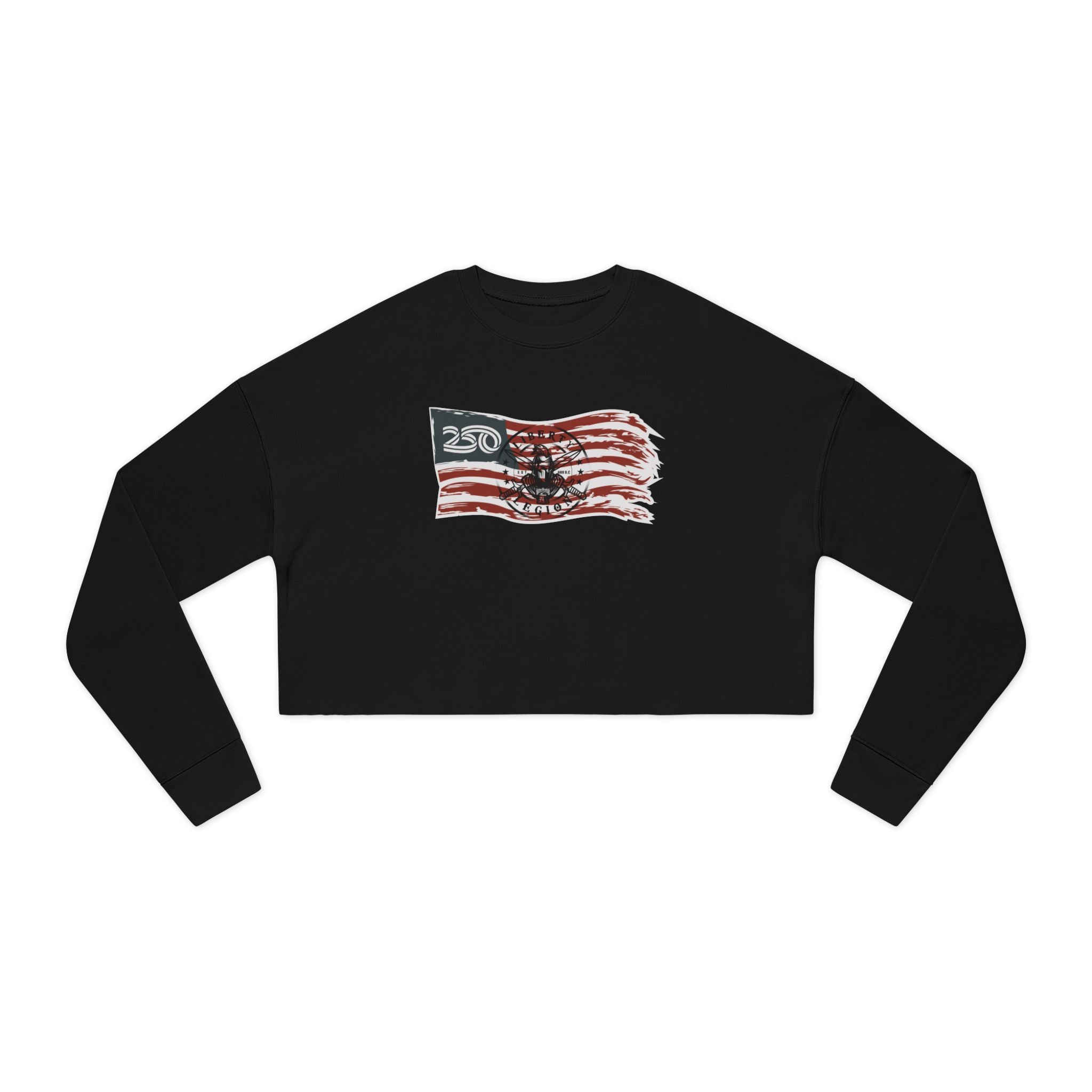 250 Flag - Women's Crop Sweatshirt