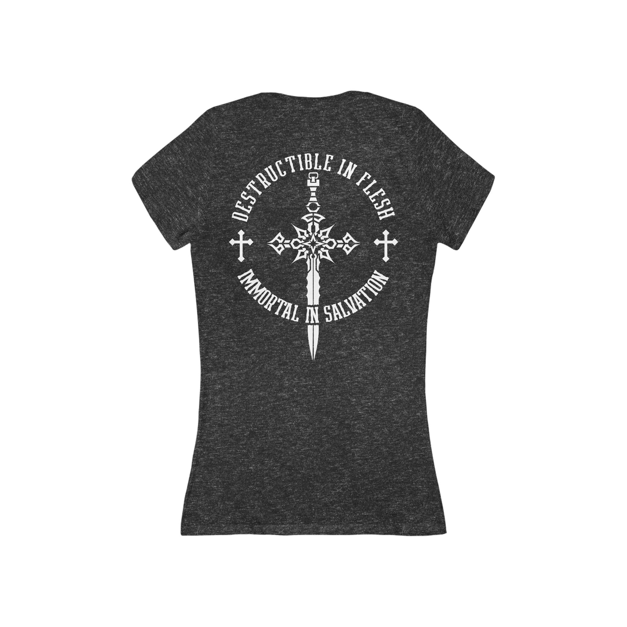 Immortal in Salvation - Women's Deep V-Neck Tee