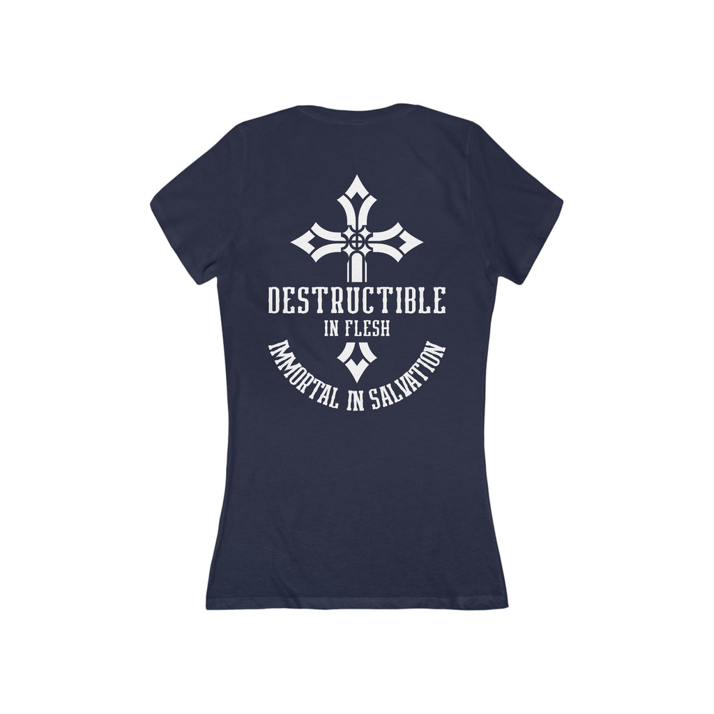 Immortal in Salvation - Women's Deep V-Neck Tee