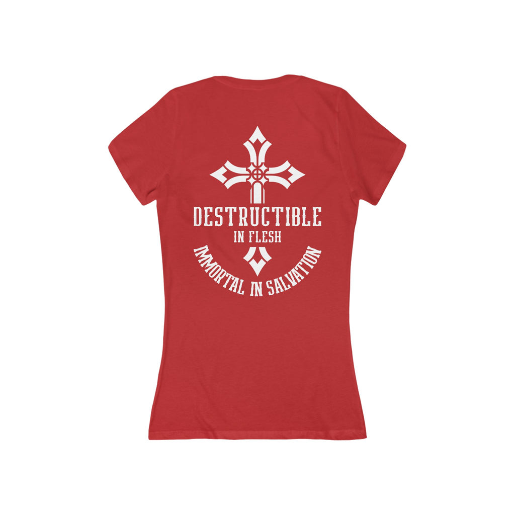 Immortal in Salvation - Women's Deep V-Neck Tee