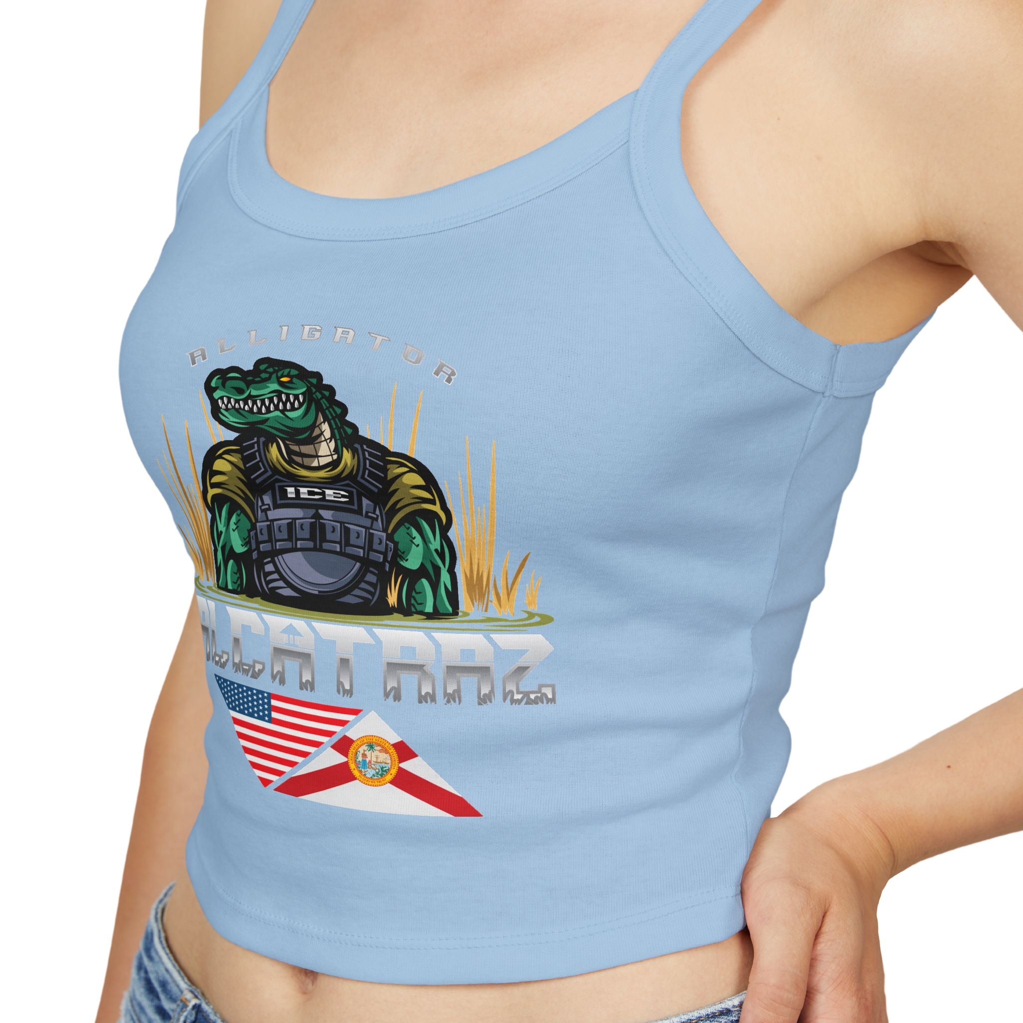 Alligator Alcatraz - Women's Spaghetti Strap Tank