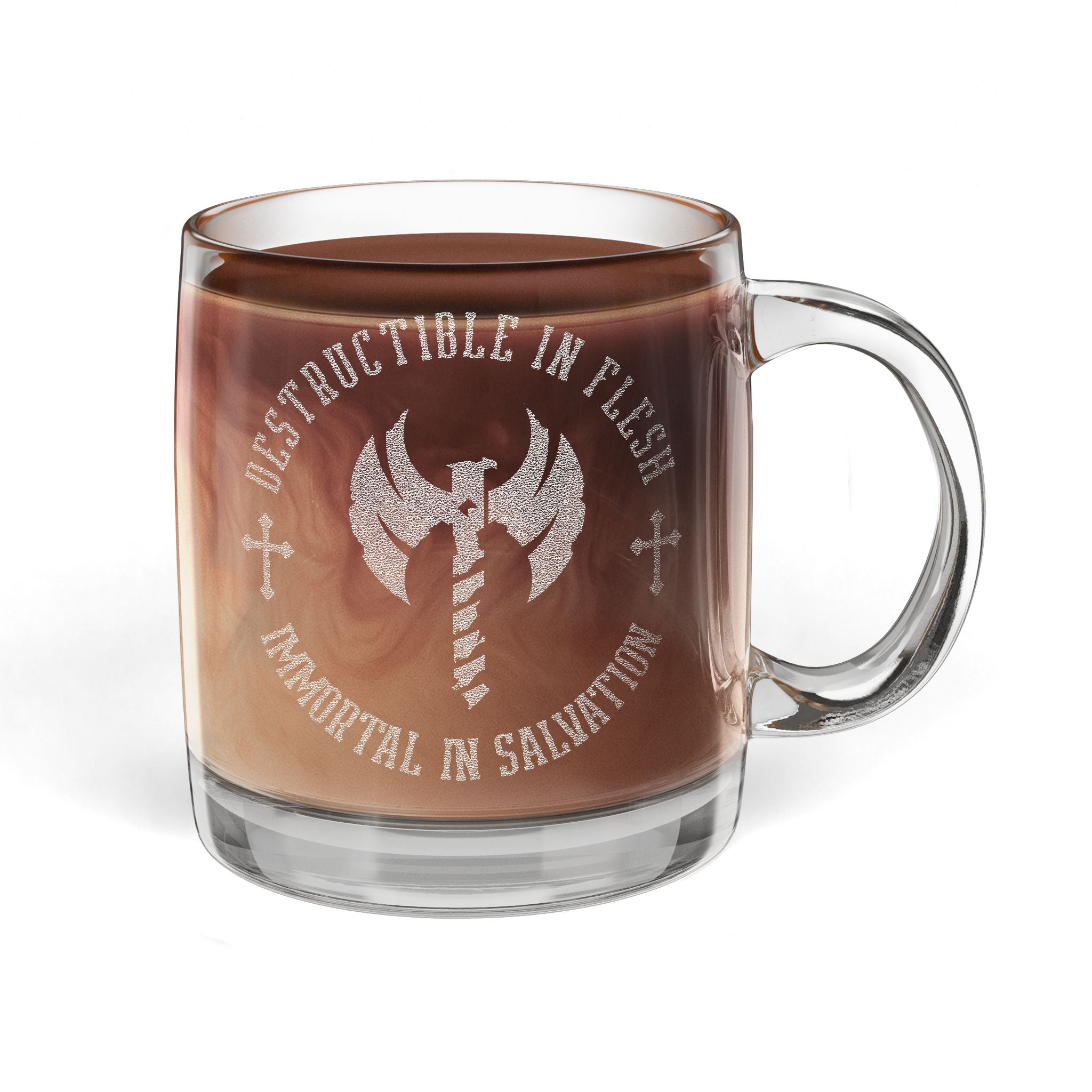 Immortal in Salvation - Glass Coffee Mug