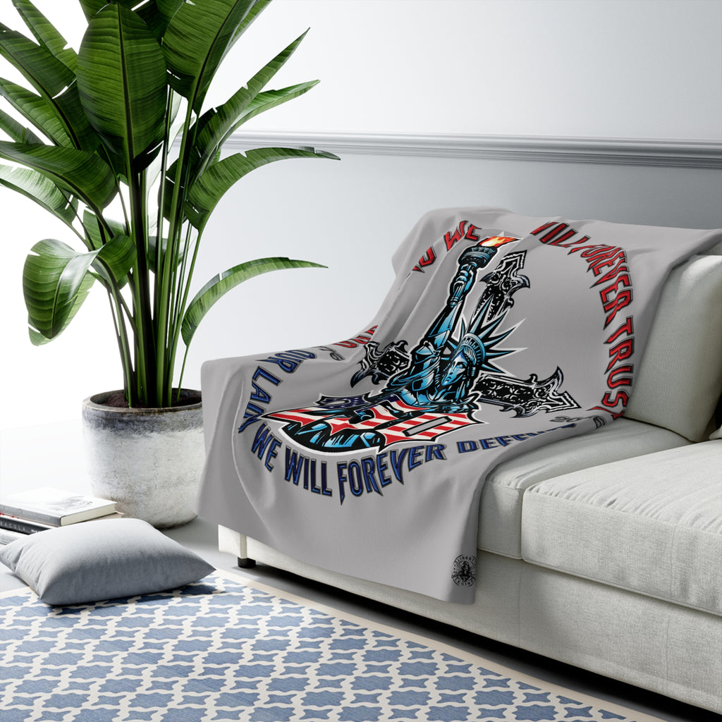 250 Liberty Cross - Sherpa Fleece Blanket