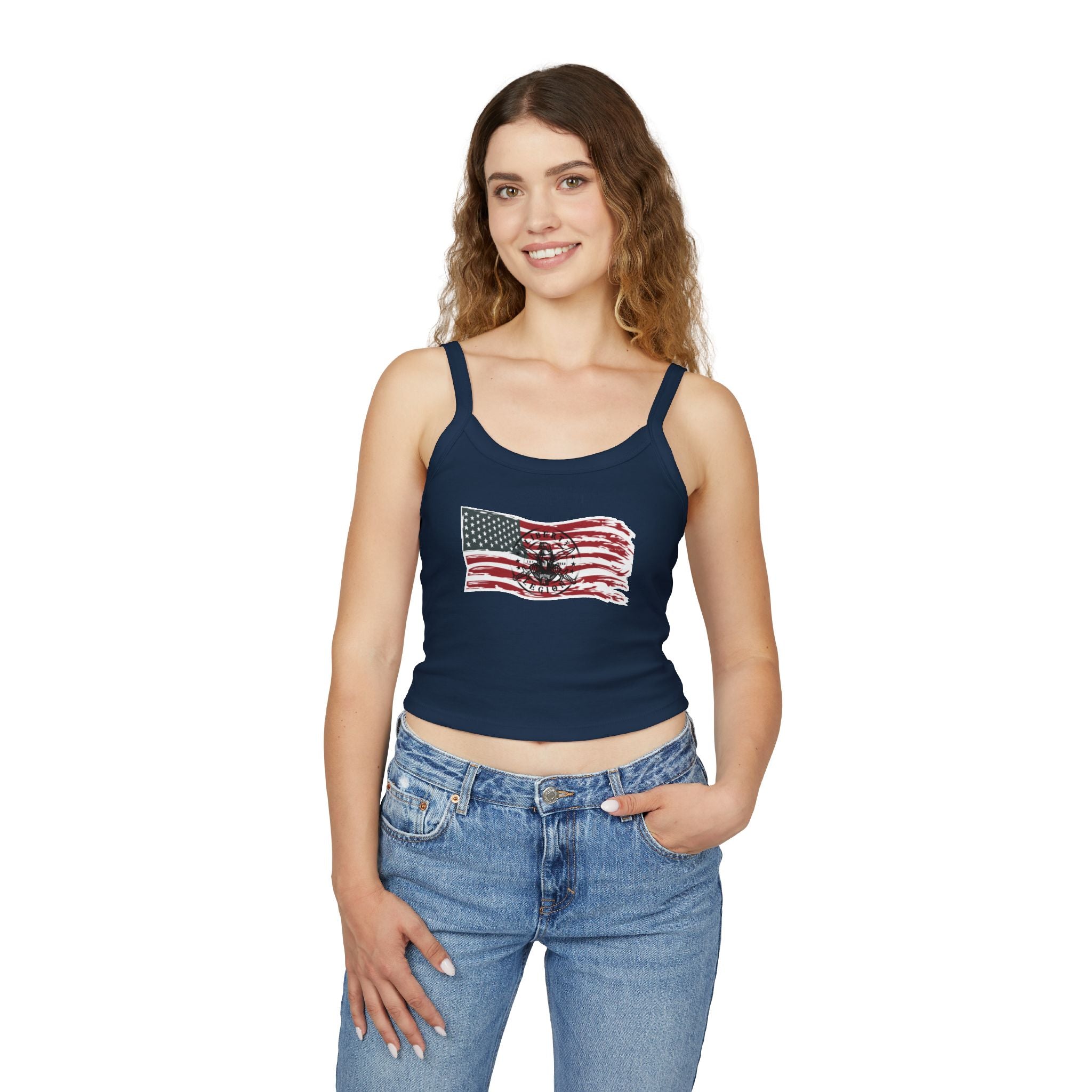 250 Flag - Women's Spaghetti Strap Tank