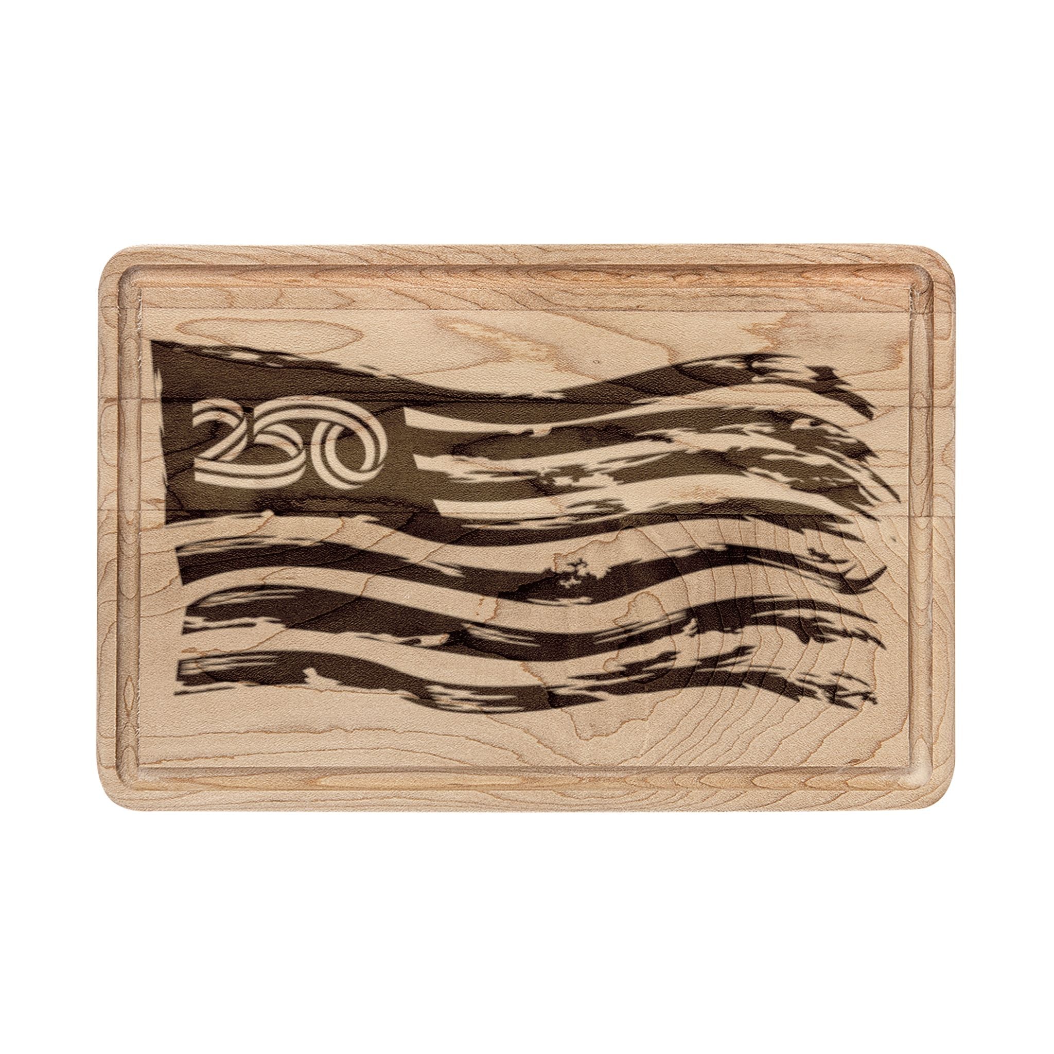 250 Flag - Wooden Cutting Board