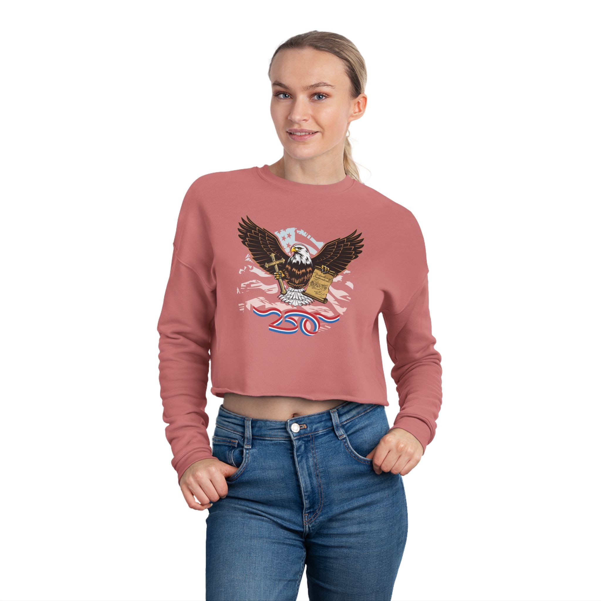 250 Eagle - Women's Crop Sweatshirt