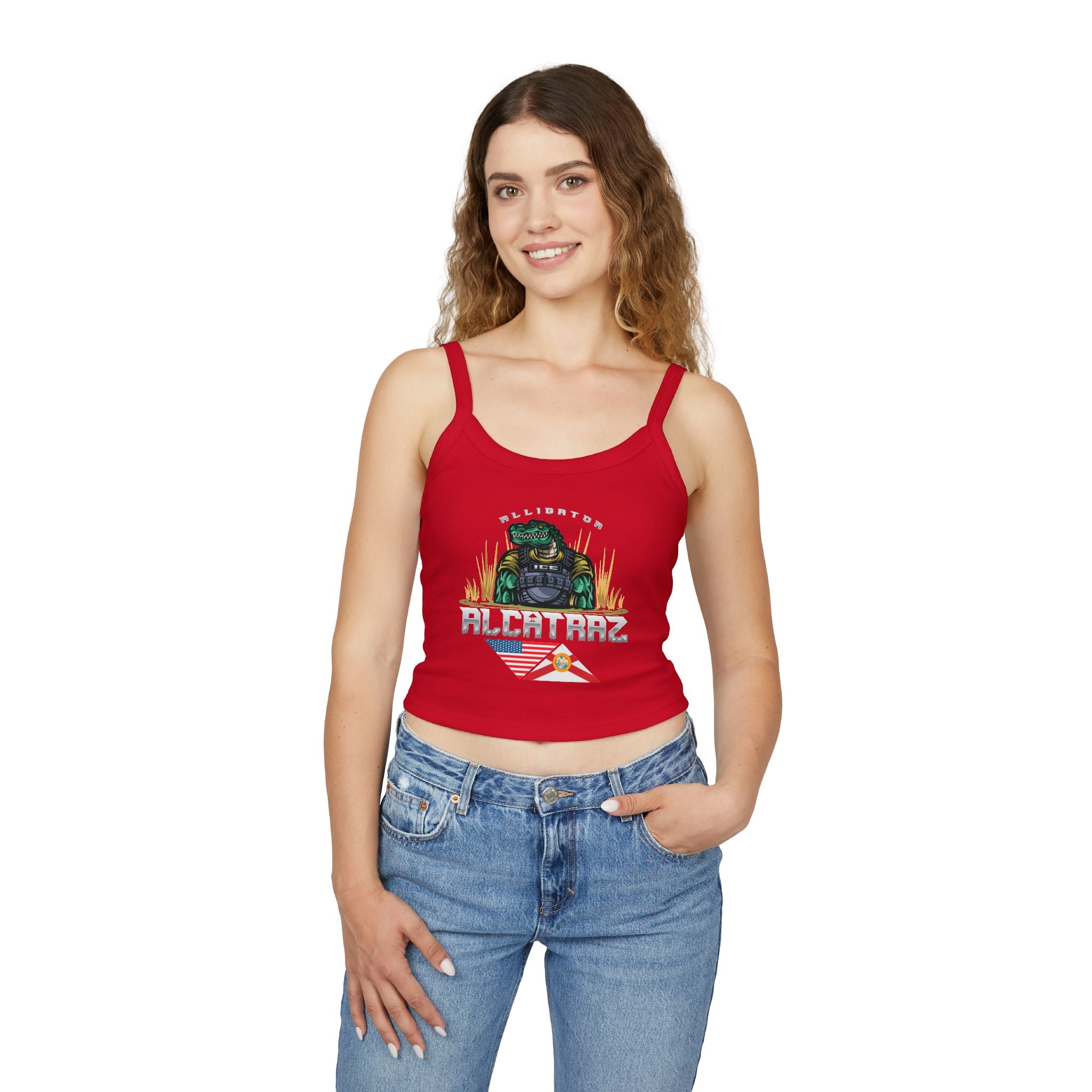 Alligator Alcatraz - Women's Spaghetti Strap Tank