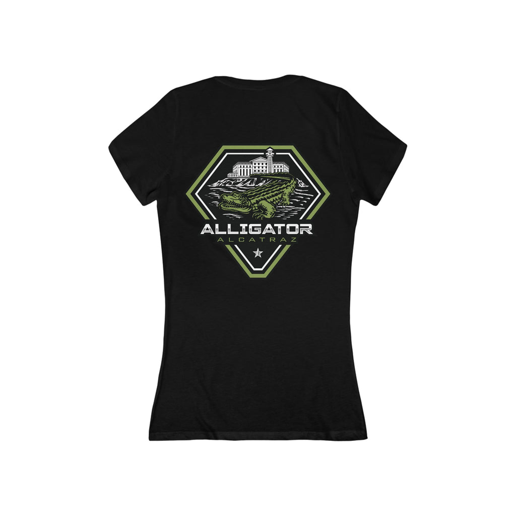 Alligator Alcatraz - Women's Deep V-Neck Tee