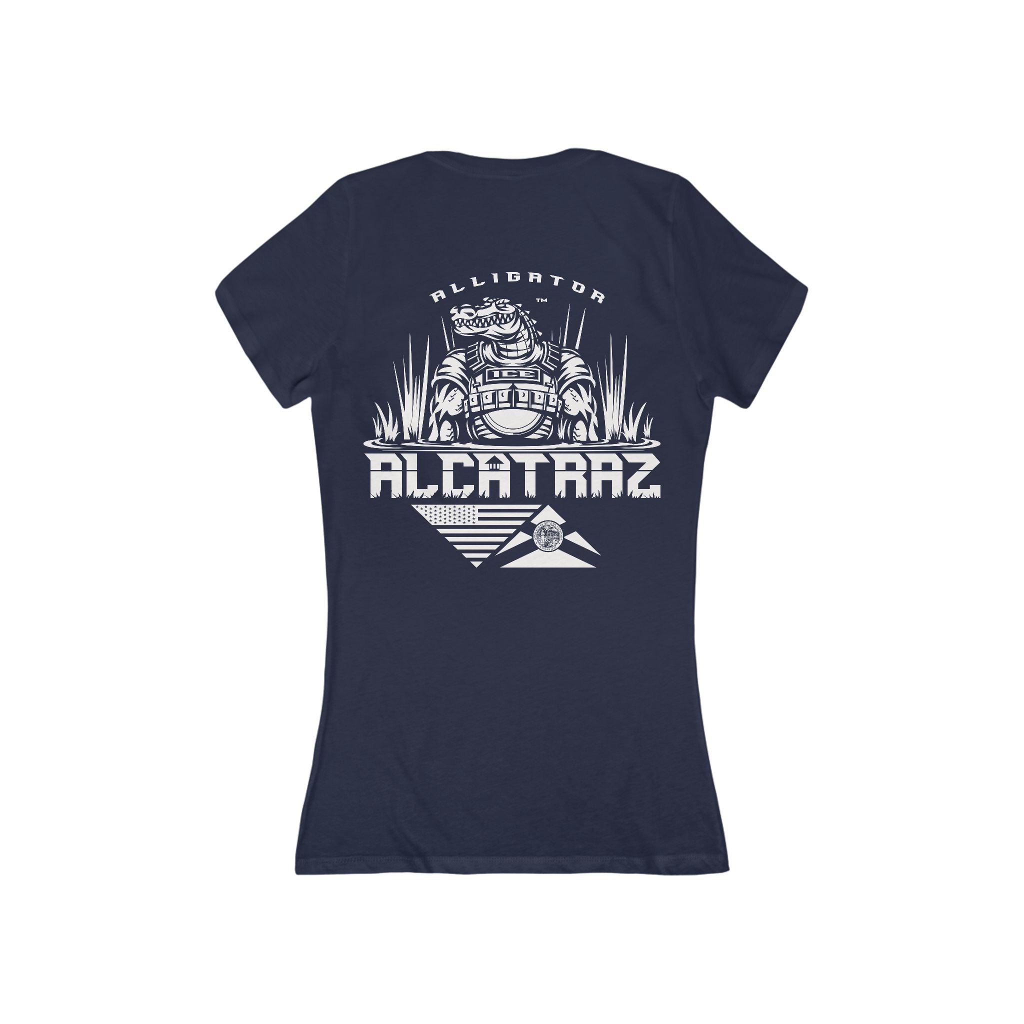 Alligator Alcatraz - Women's Deep V-Neck Tee