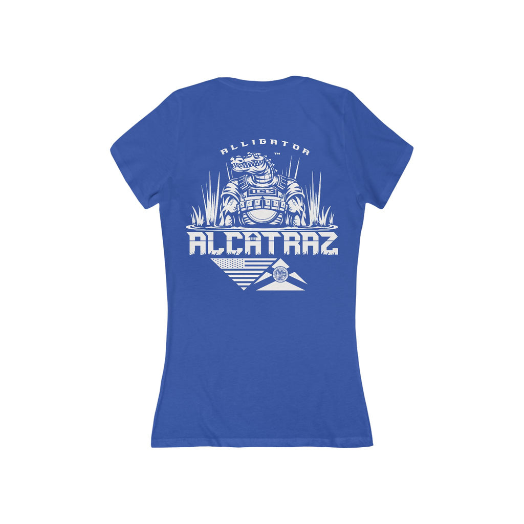 Alligator Alcatraz - Women's Deep V-Neck Tee