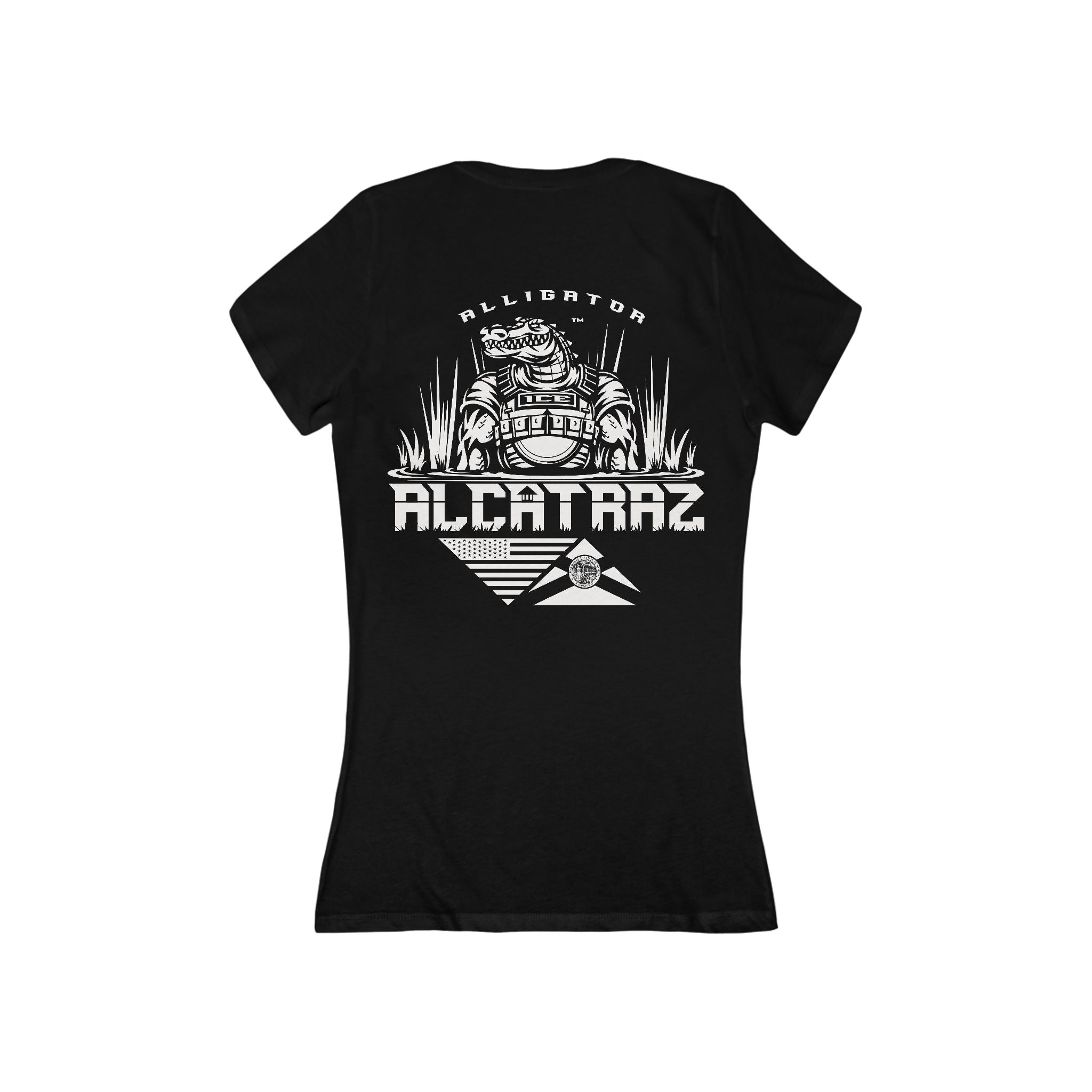 Alligator Alcatraz - Women's Deep V-Neck Tee