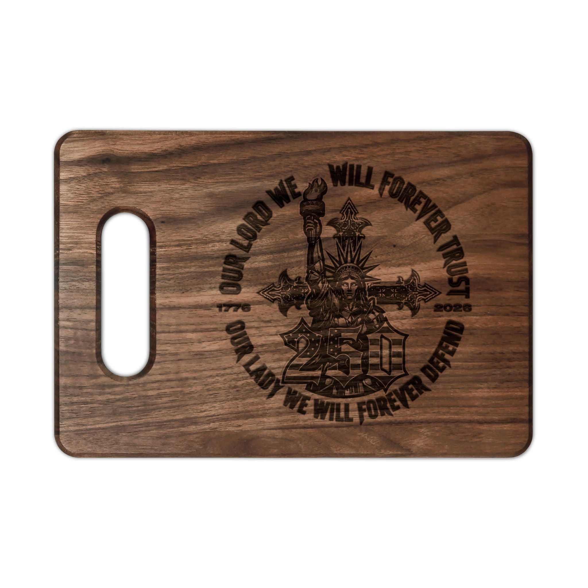 250 Liberty Cross - Wooden Cutting Board