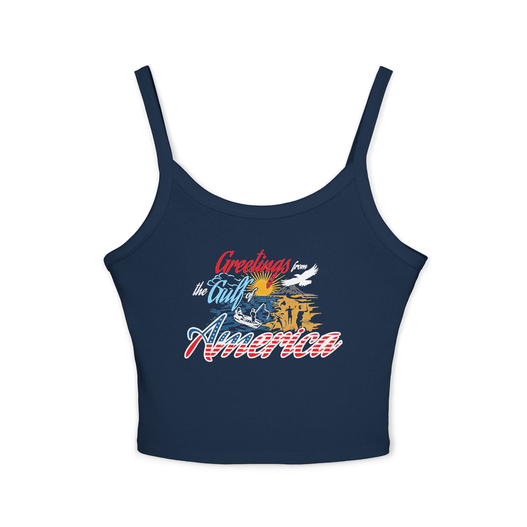 Gulf of America - Women's Spaghetti Strap Crop Tank