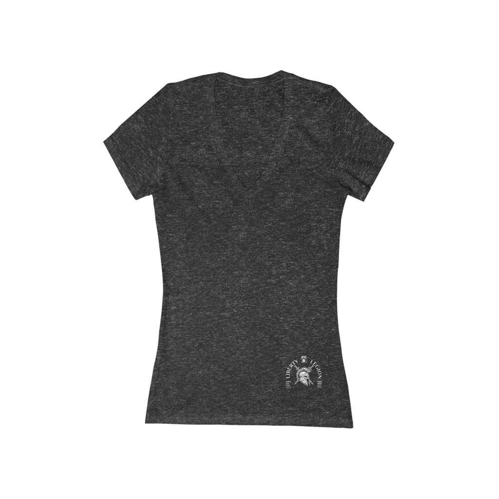 250 Vertical Flag - Women's Deep V-Neck Tee