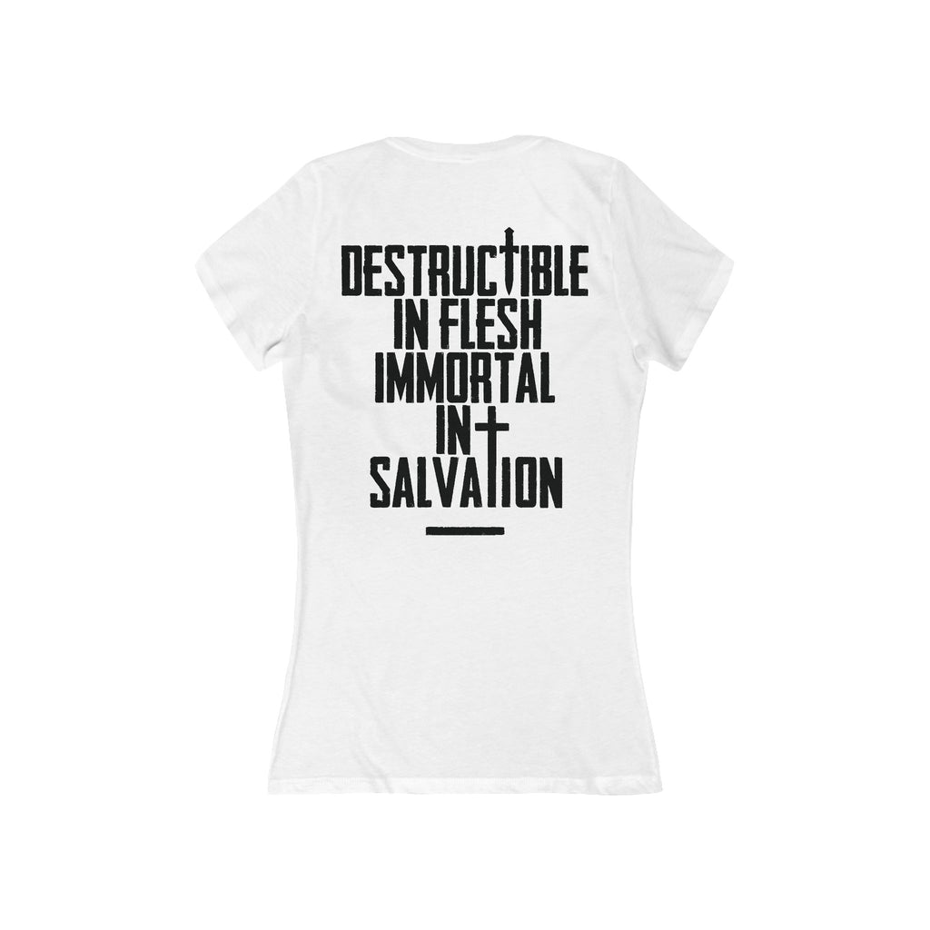Immortal in Salvation - Women's Deep V-Neck Tee