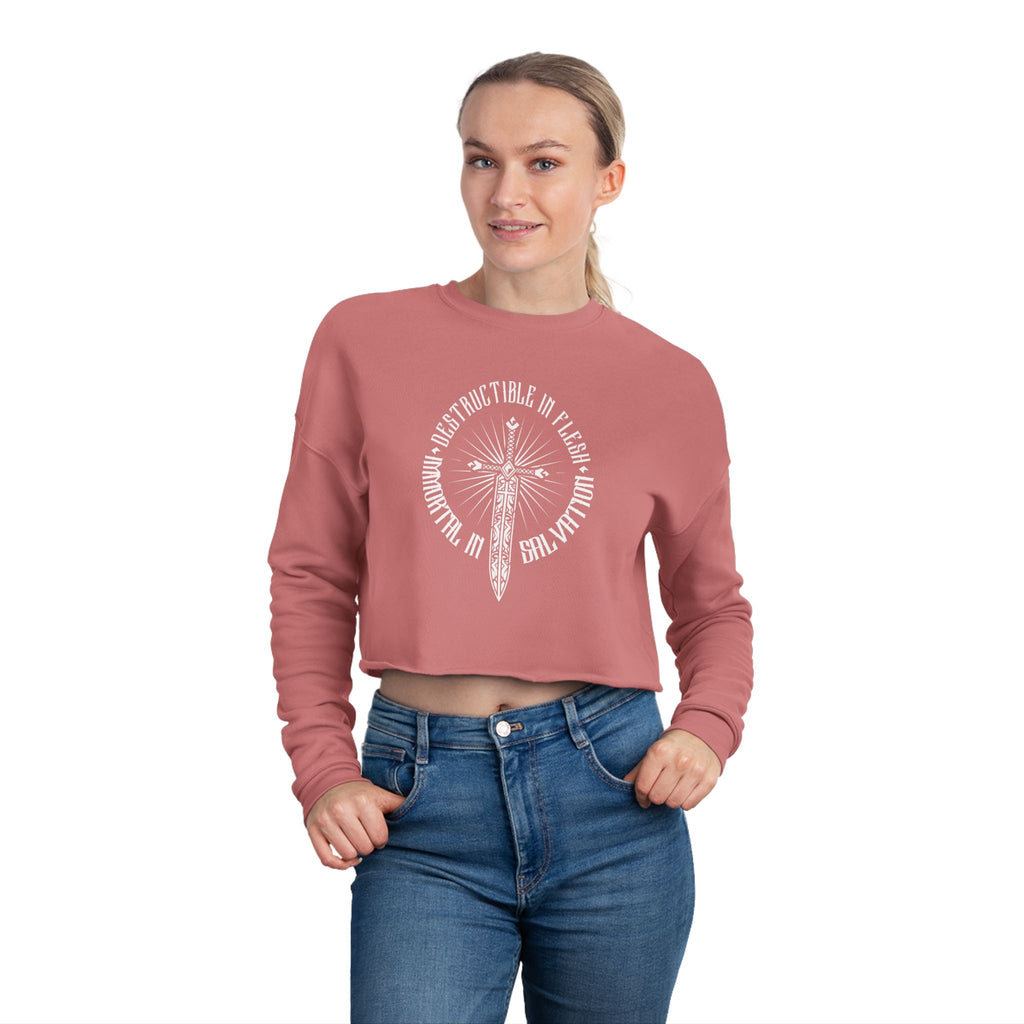 Immortal in Salvation - Women's Crop Sweatshirt