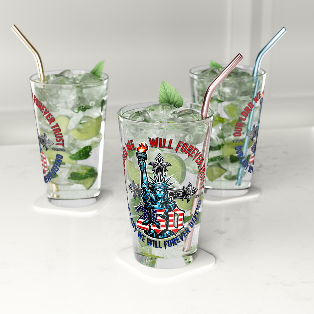 250 Liberty Cross - Pint Glass, 16oz.