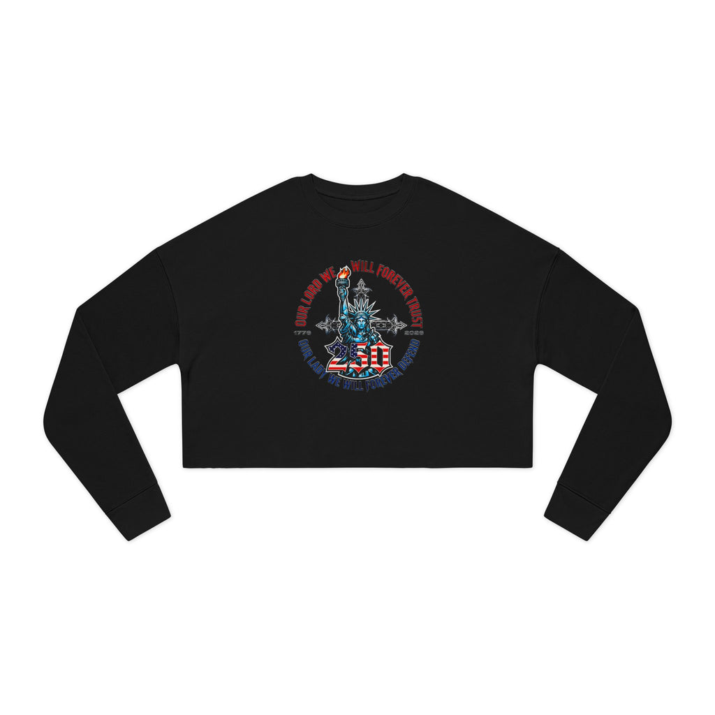 250 Liberty Cross - Women's Crop Sweatshirt
