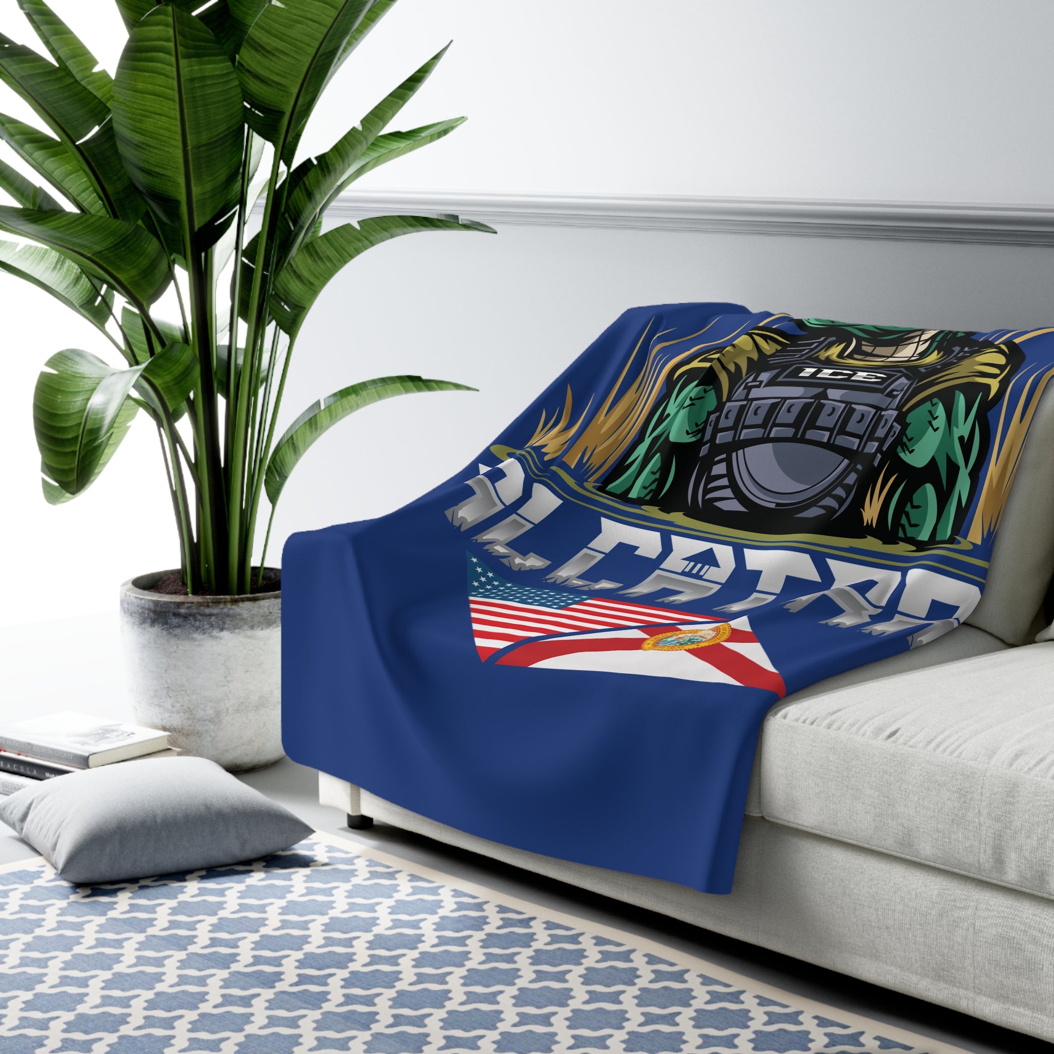 Alligator Alcatraz - Sherpa Fleece Blanket