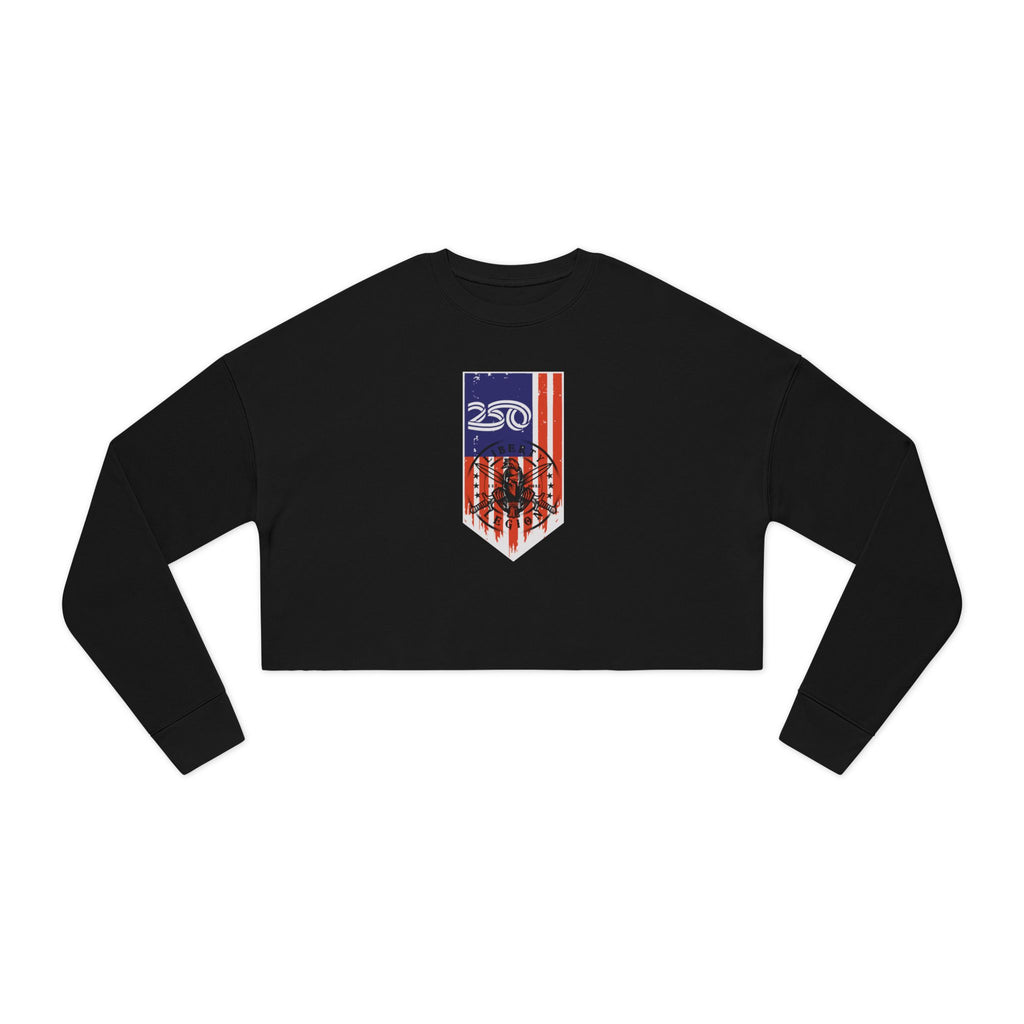 250 Inverted Flag - Women's Crop Sweatshirt