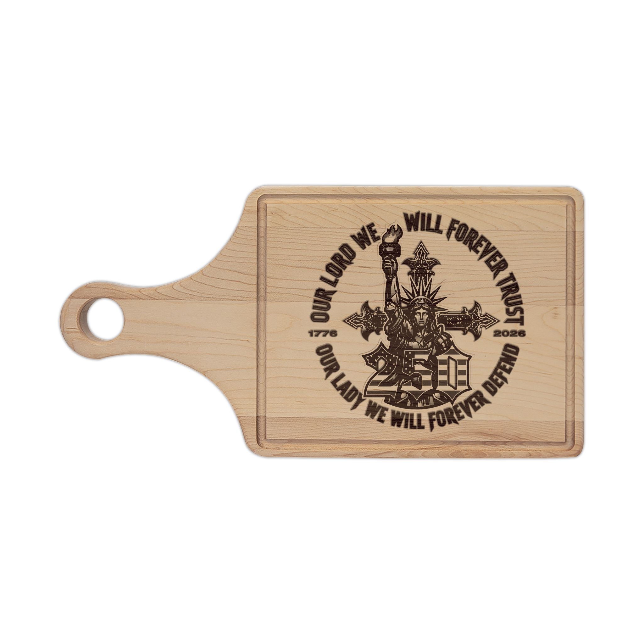 250 Liberty Cross - Wooden Cutting Board