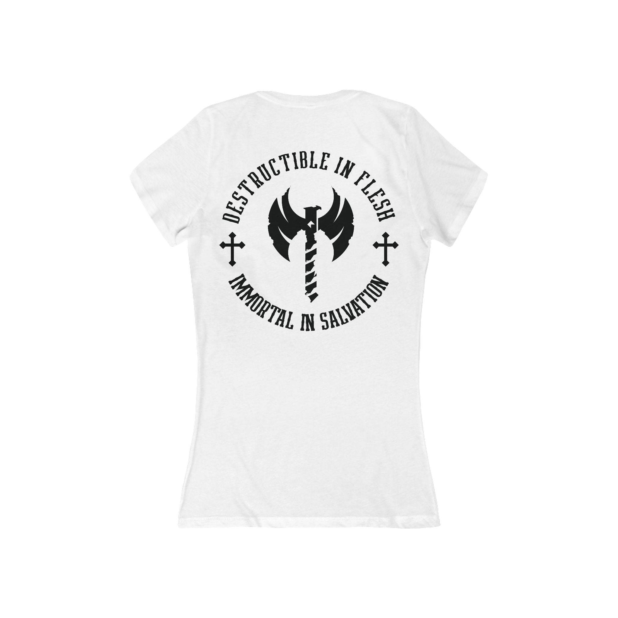 Immortal in Salvation - Women's Deep V-Neck Tee