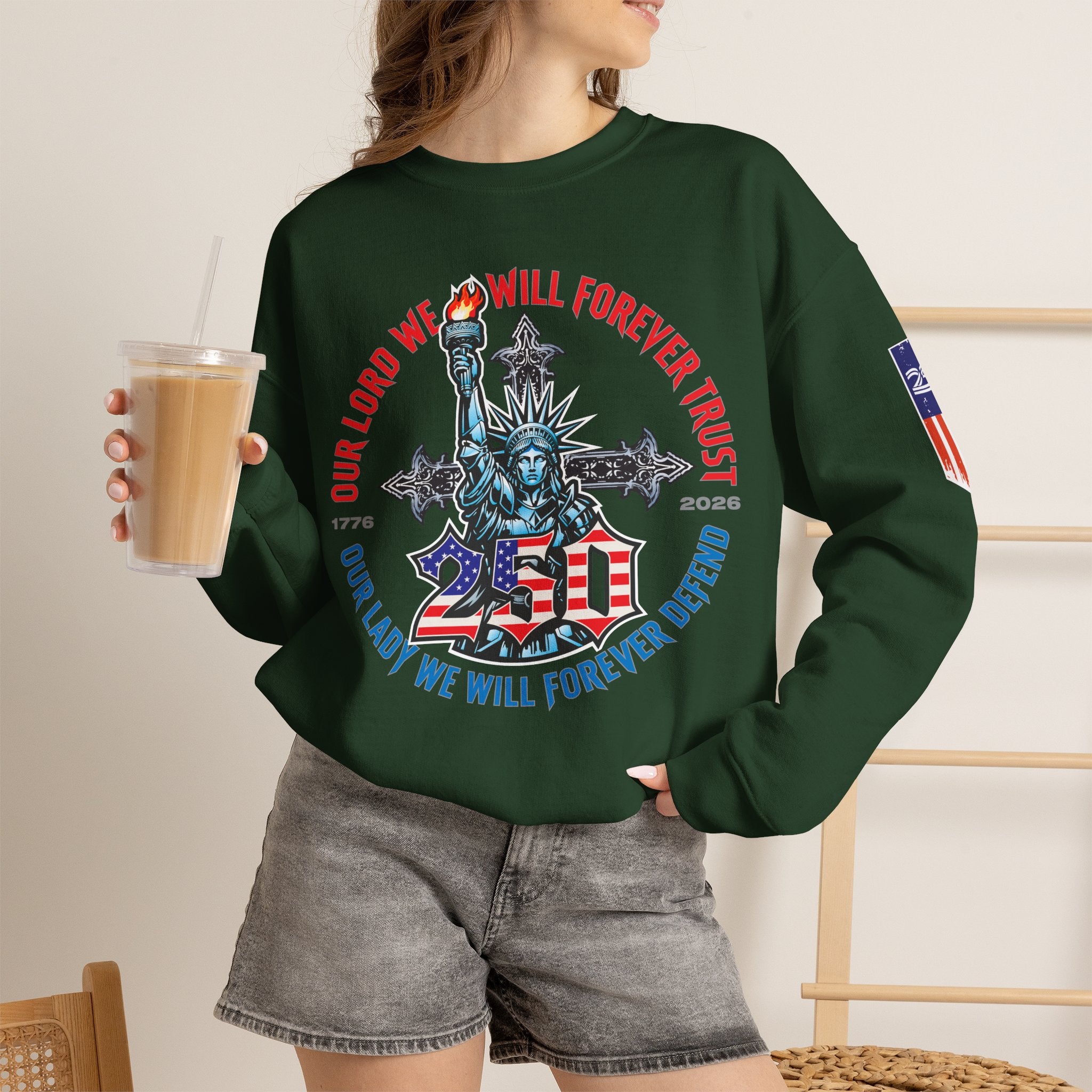 250 Liberty Cross - Crewneck Sweatshirt