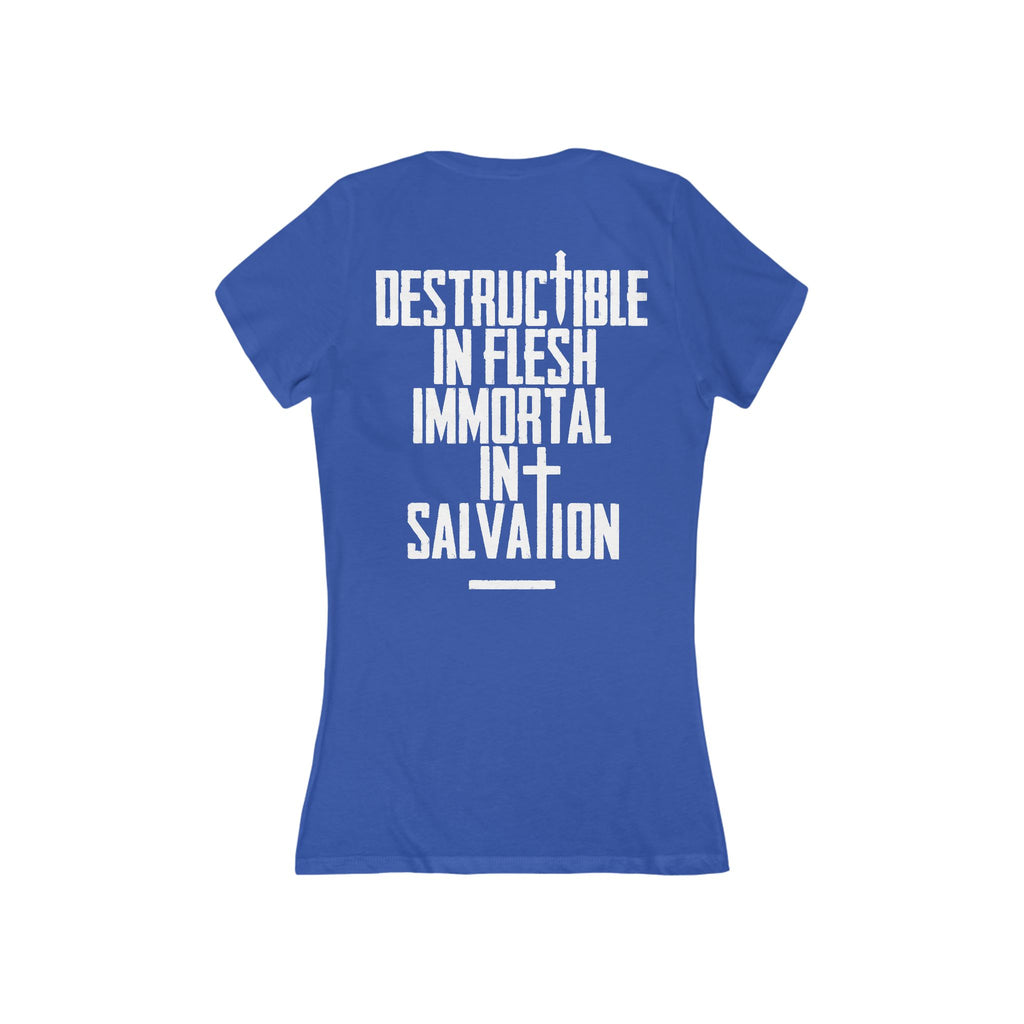 Immortal in Salvation - Women's Deep V-Neck Tee