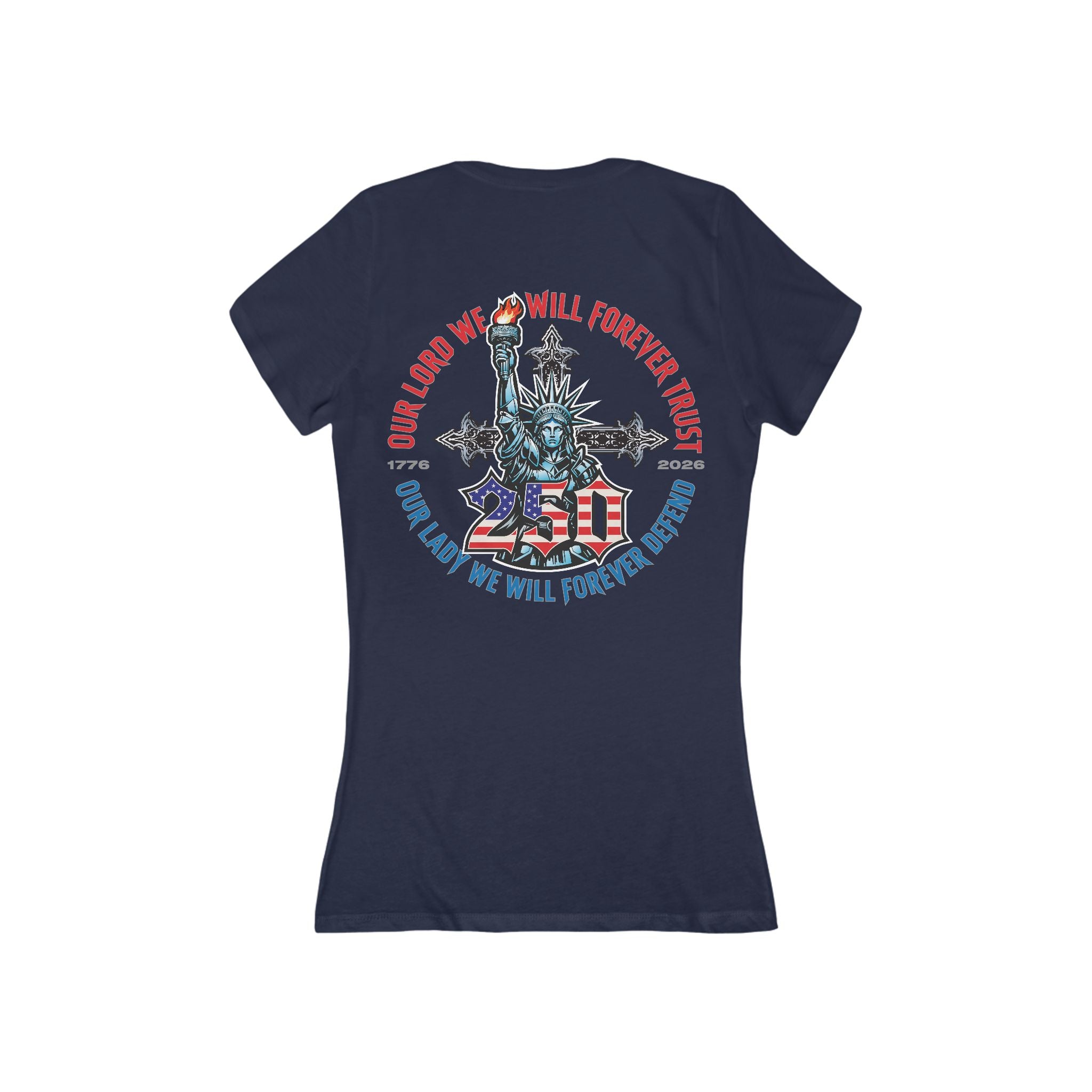 250 Liberty Cross - Women's Deep V-Neck Tee