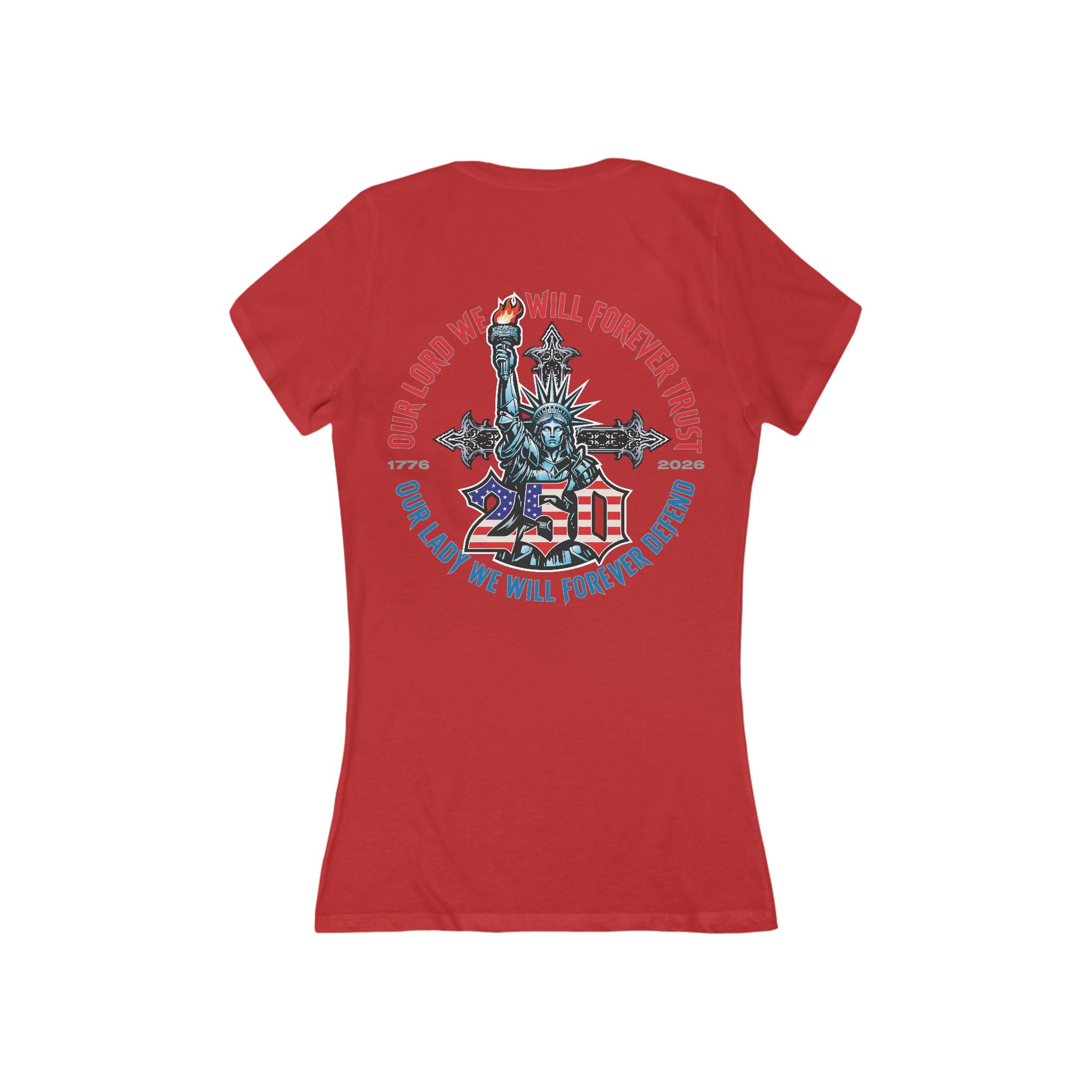 250 Liberty Cross - Women's Deep V-Neck Tee