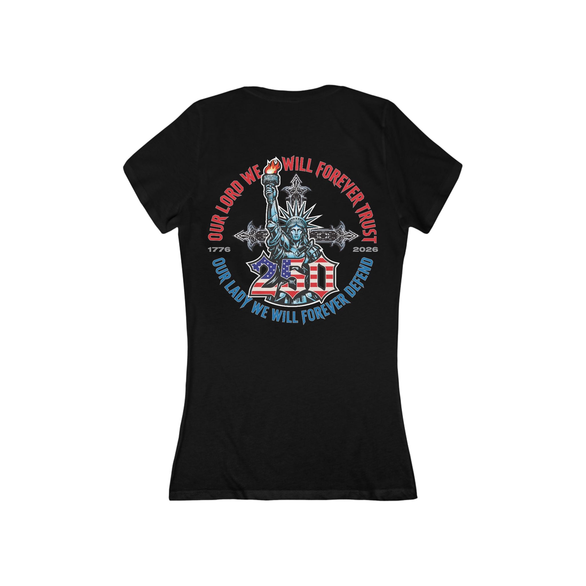 250 Liberty Cross - Women's Deep V-Neck Tee