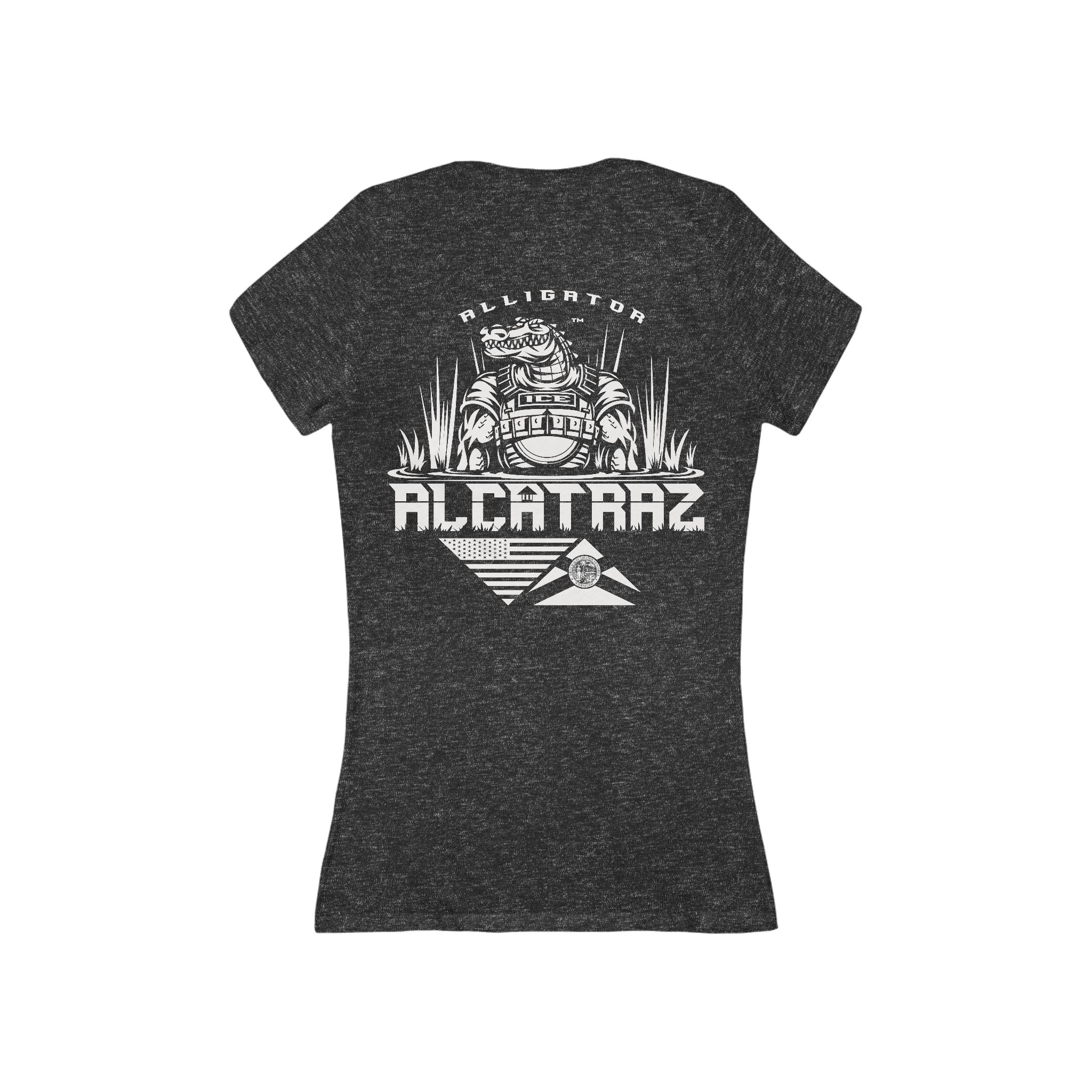 Alligator Alcatraz - Women's Deep V-Neck Tee